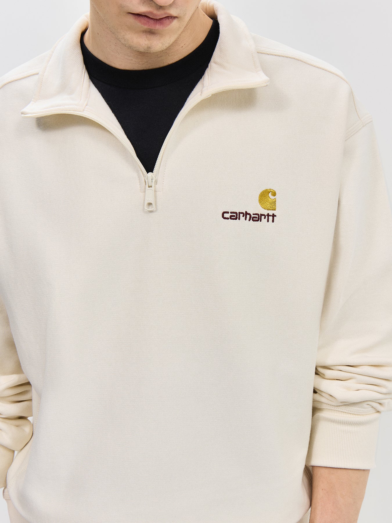 Half Zip American Script Sweatshirt