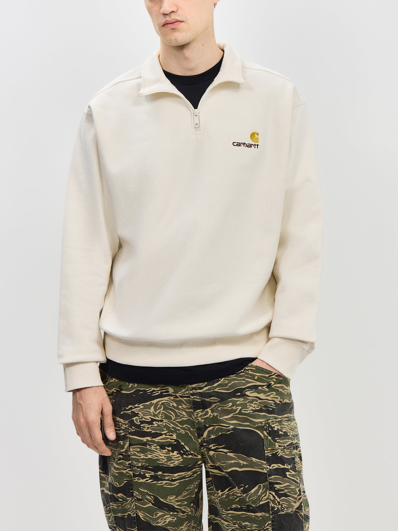 Half Zip American Script Sweatshirt