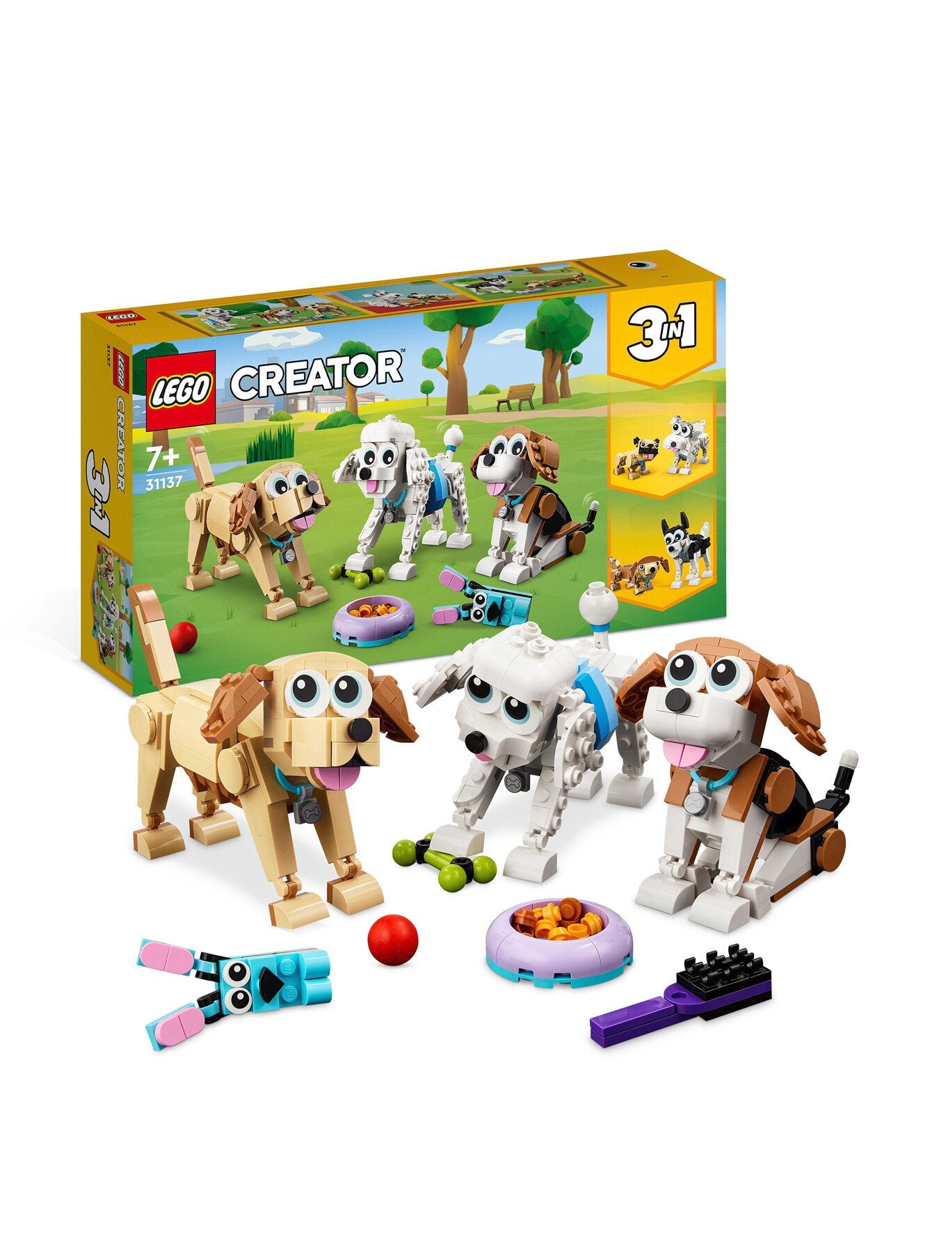 Creator 3 in 1 Adorable Dogs Animal Toys 31137