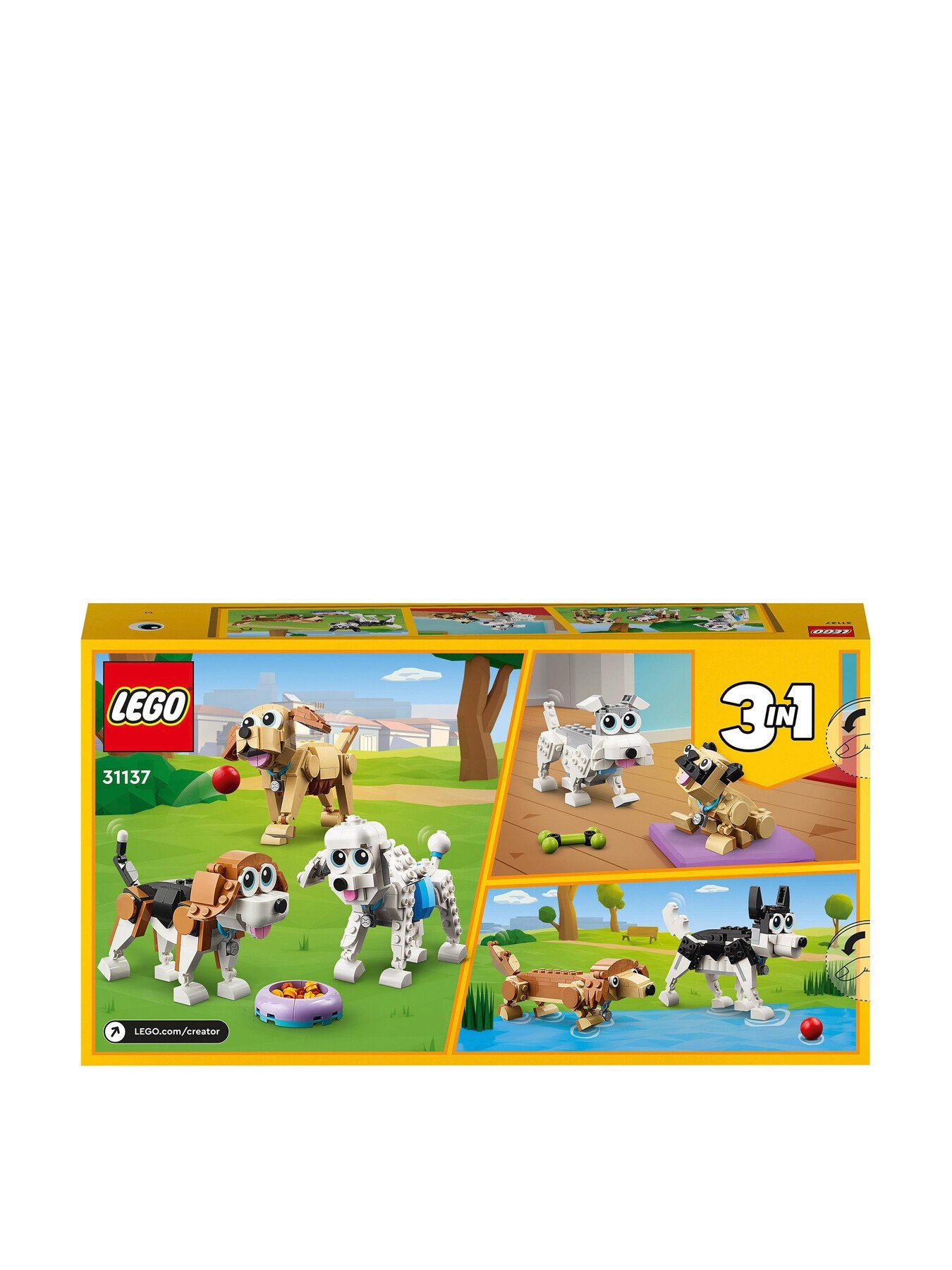 Creator 3 in 1 Adorable Dogs Animal Toys 31137