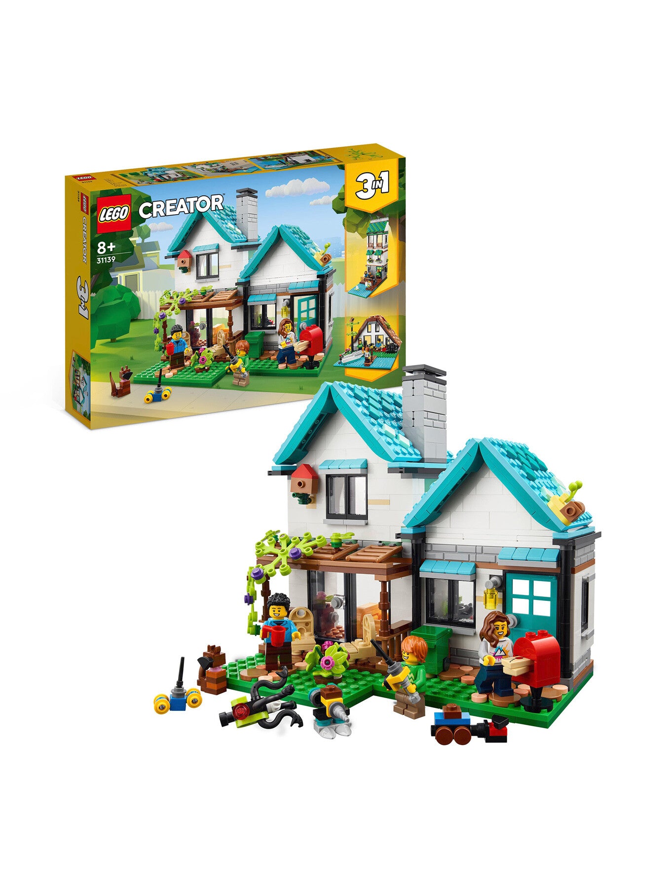 Creator 3 in 1 Cosy House Building Toy 31139