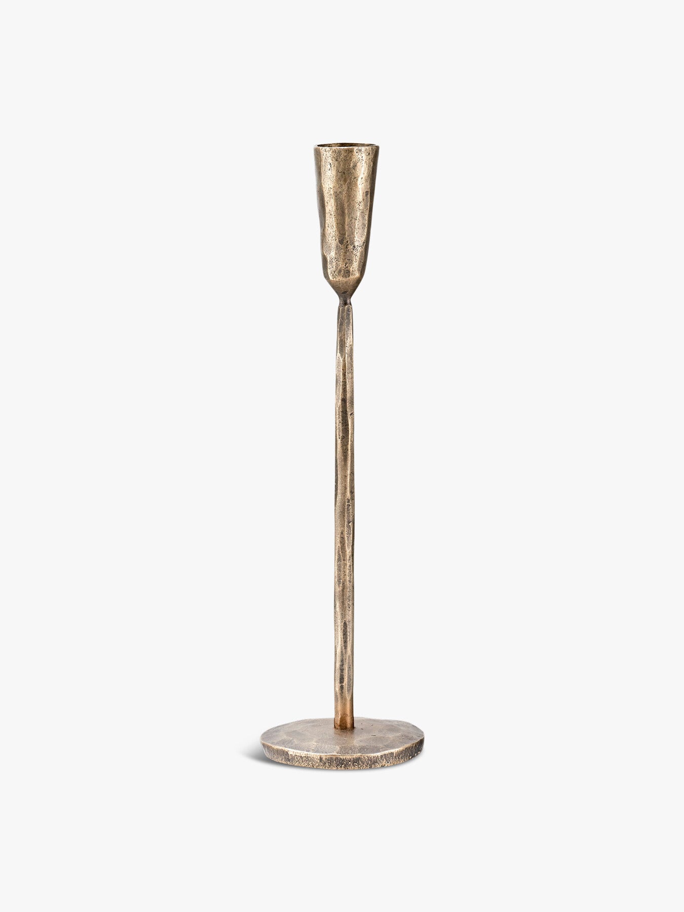 Mbata Medium Brass Candlestick