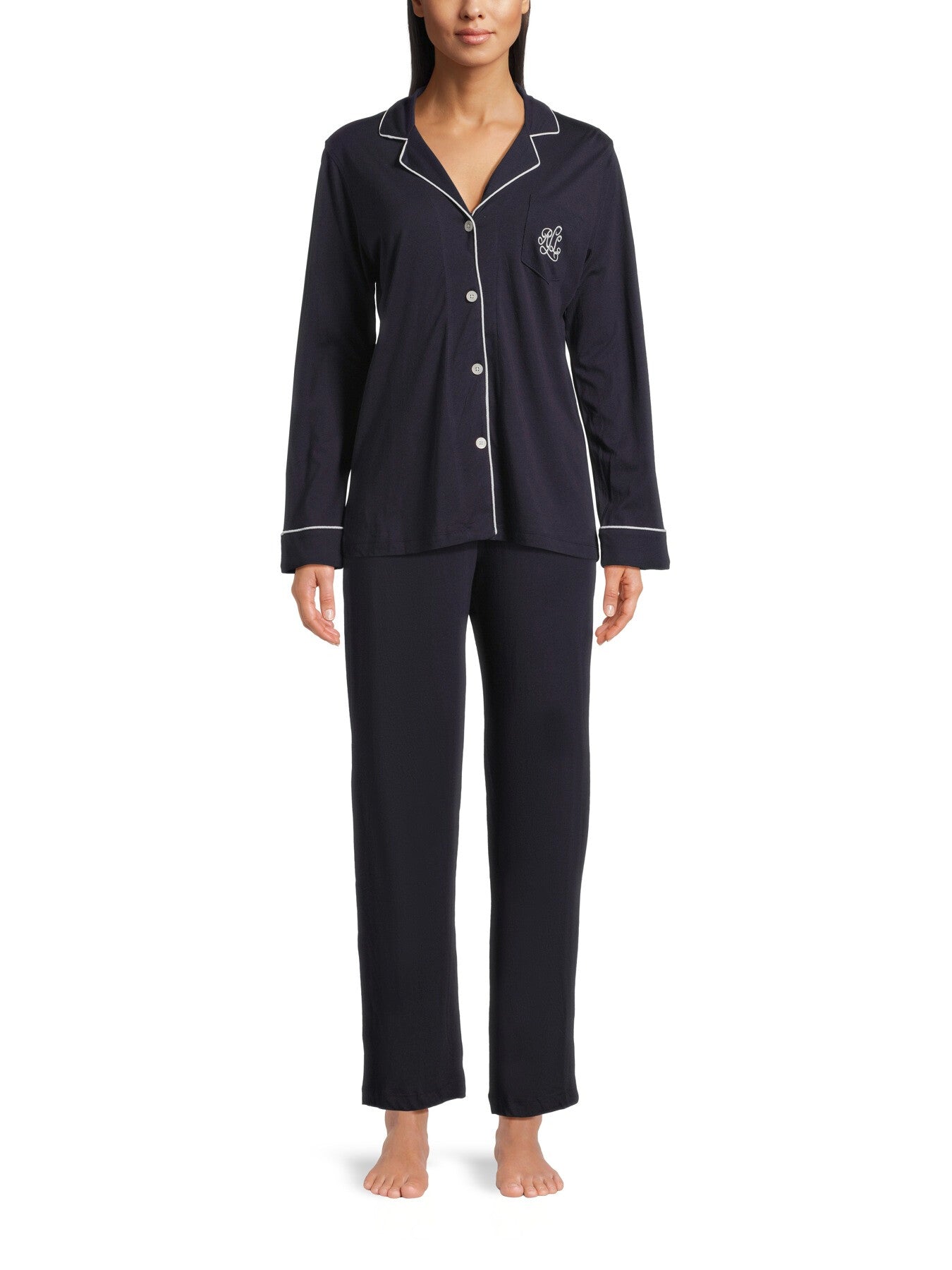 Hammond Knits Classic Notch Collar PJ Set