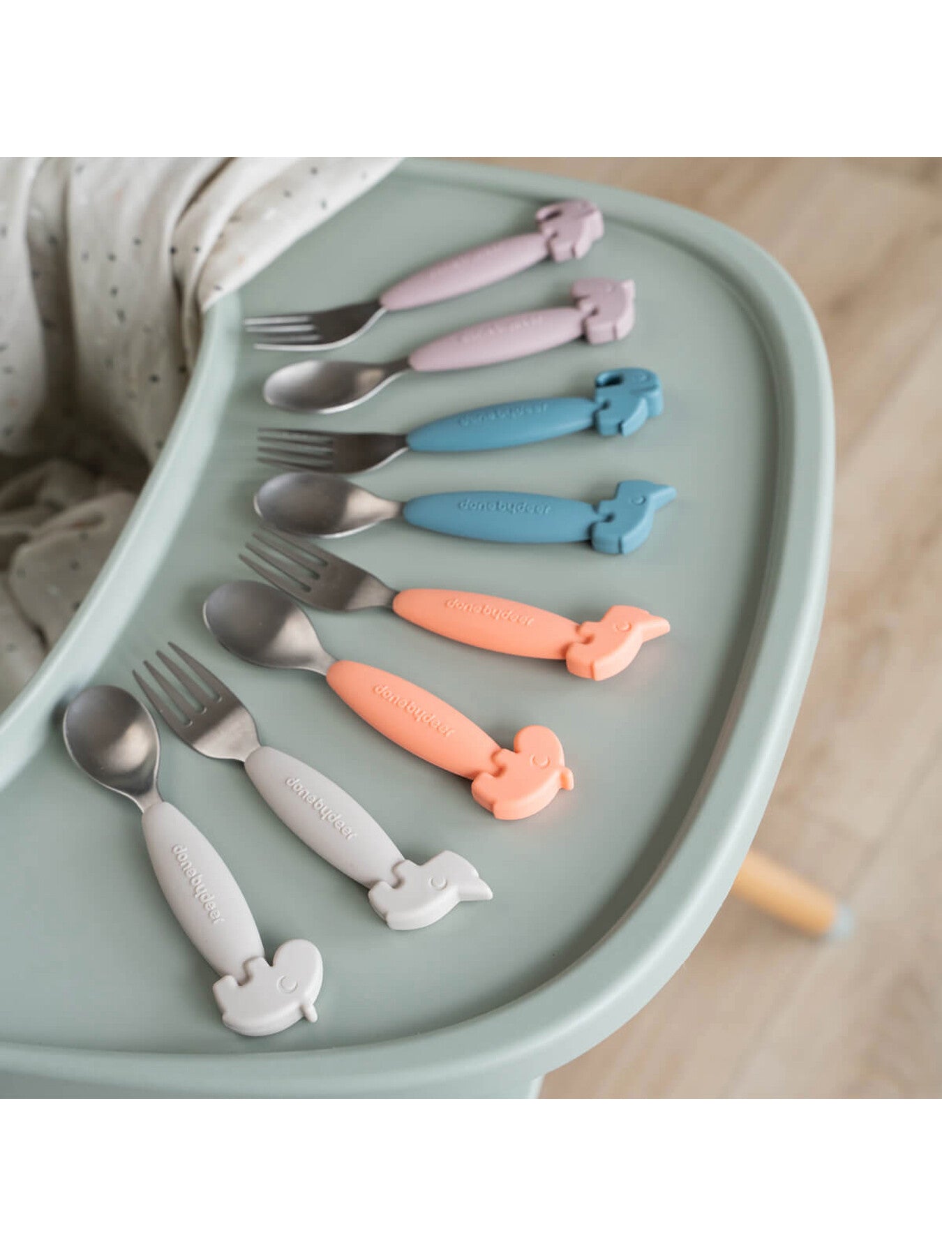 Easy-Grip Cutlery Set Deer Friends