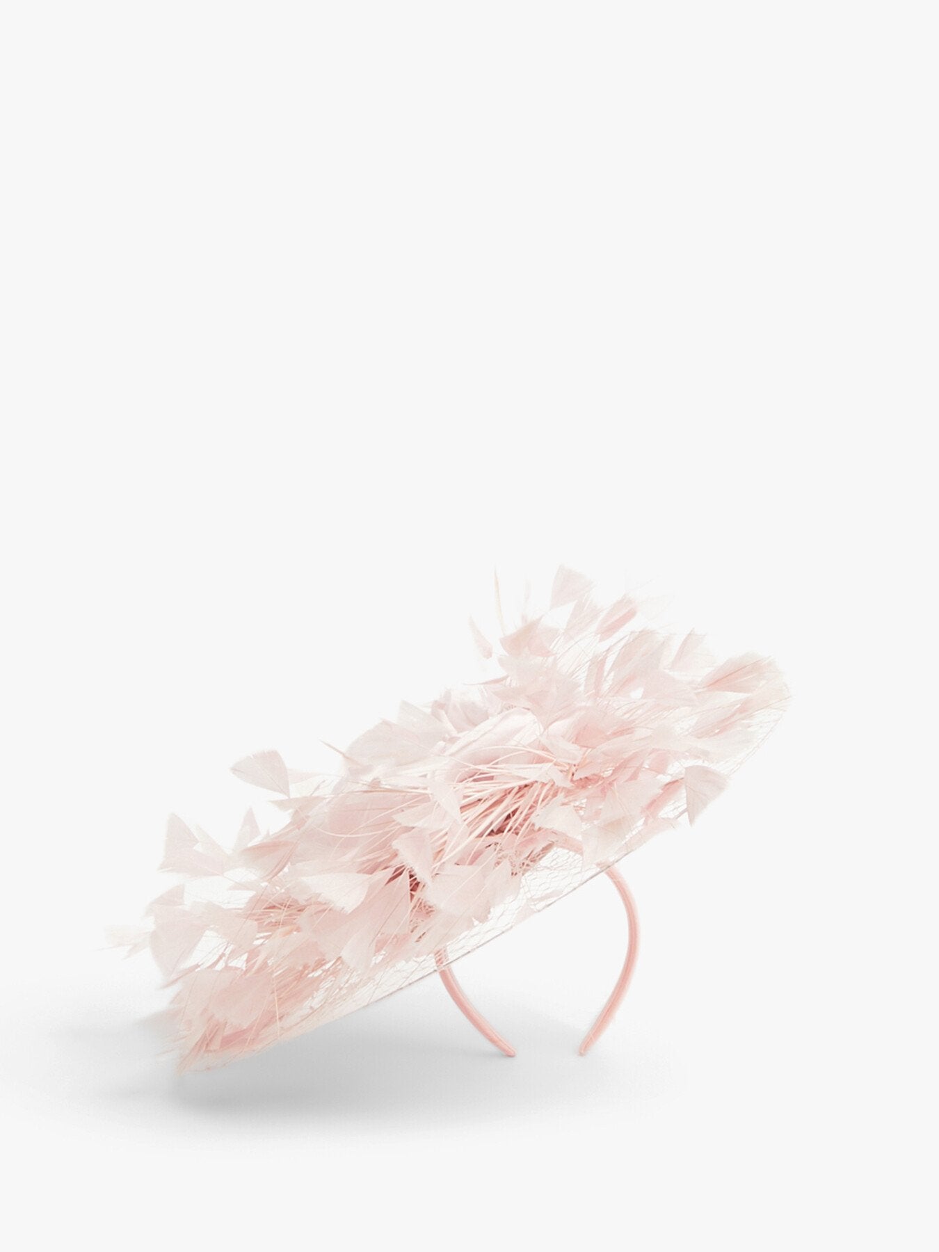 Veiling Disc with Flowers and Feathers Fascinator