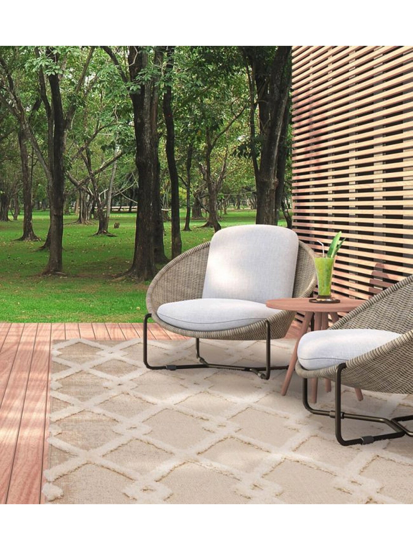Monty Diamond Outdoor Rug