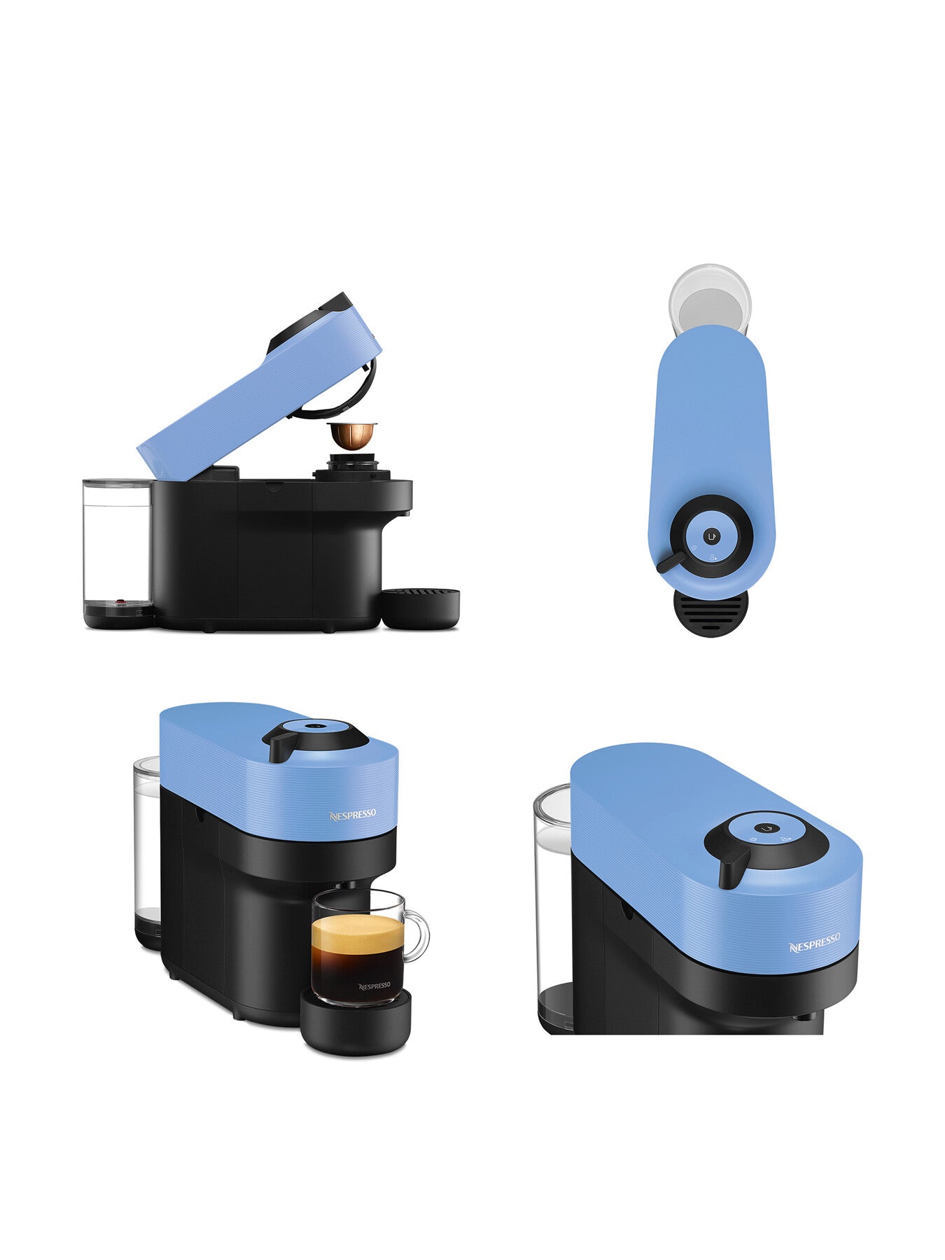 Vertuo Pop Coffee Pod Machine Pacific Blue