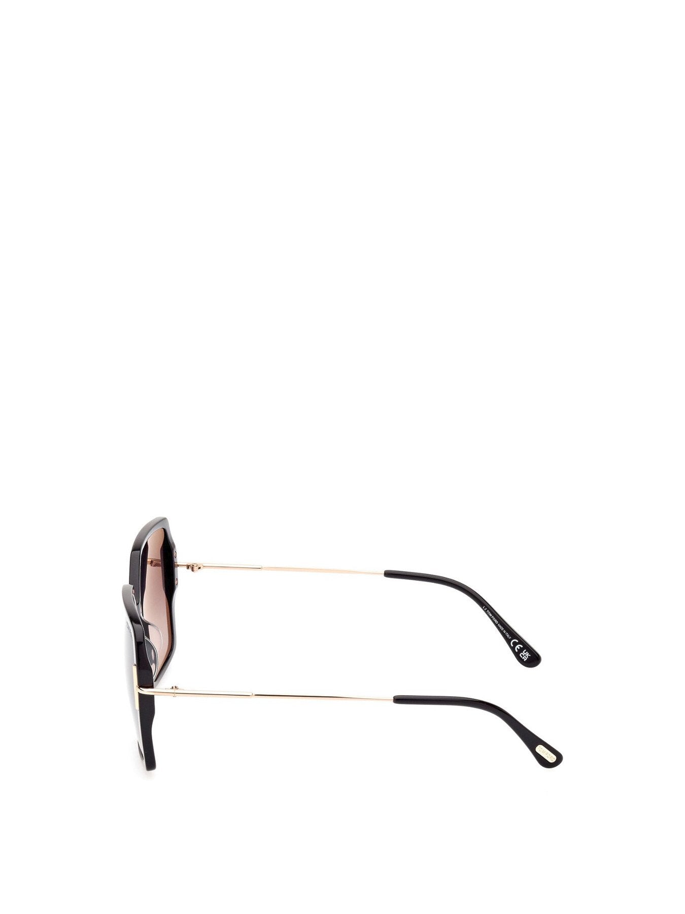 Joanna Acetate and Metal Square Sunglasses