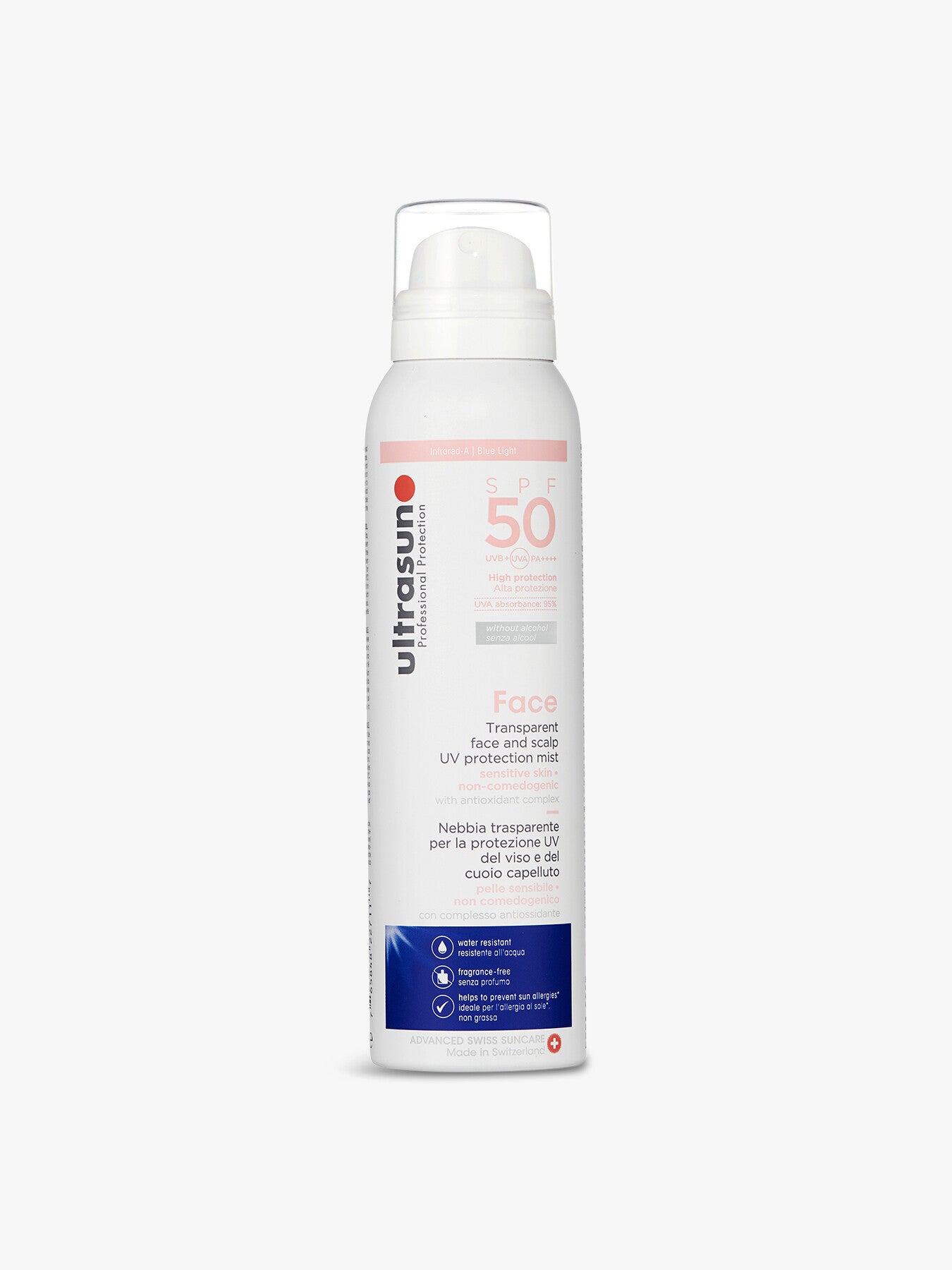 50spf UV Face Scalp Mist 150ml
