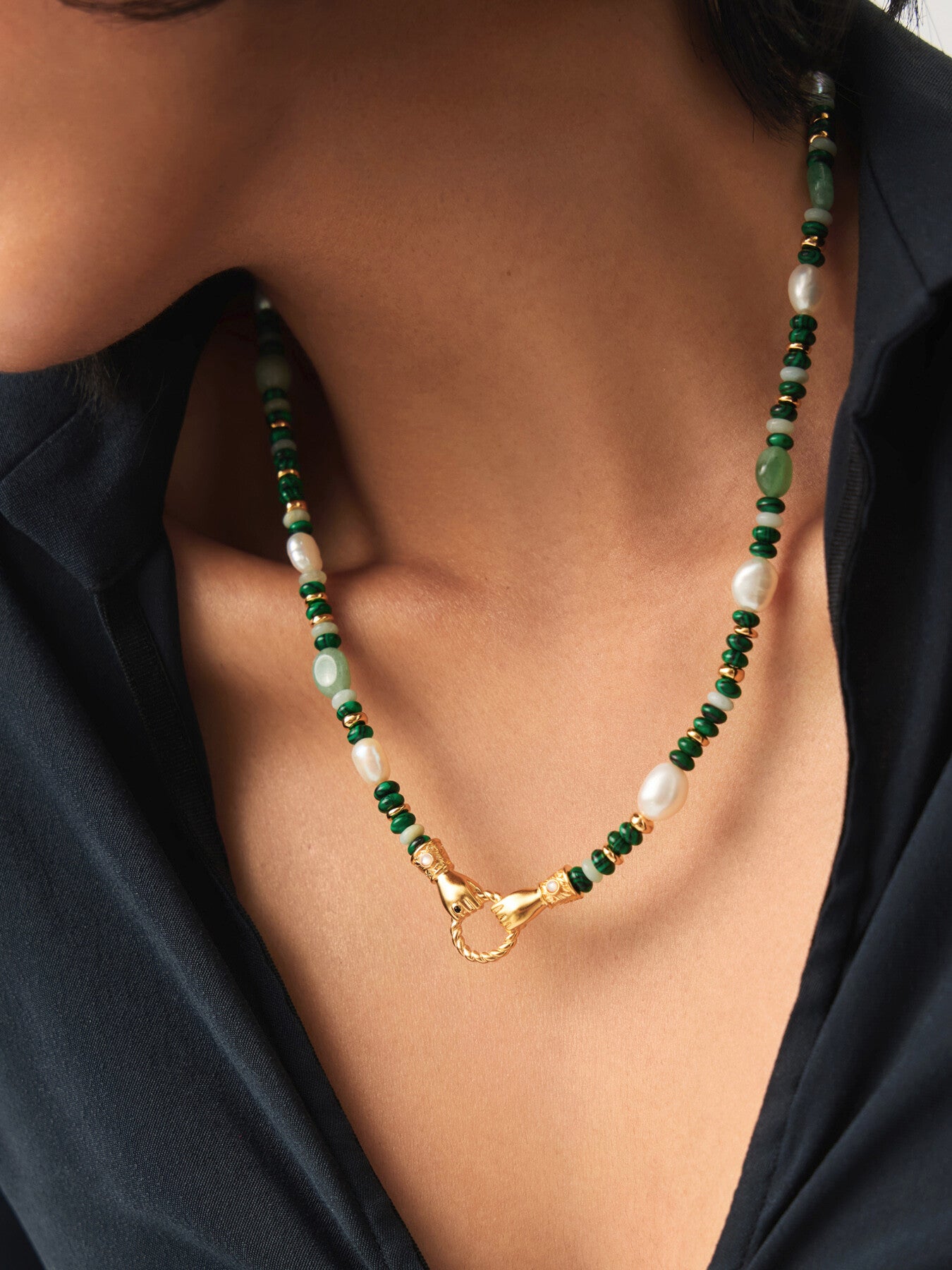 Beaded in Good Hands Necklace