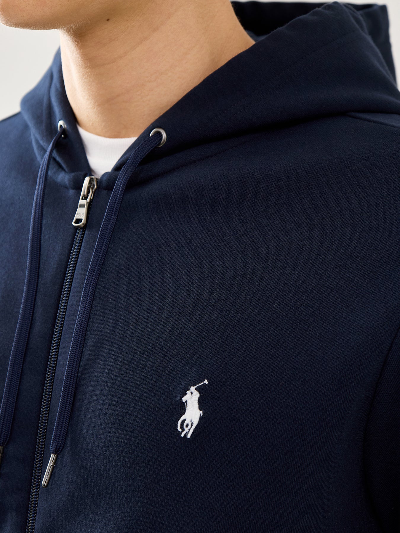 Double Knit Zip Up Hoodie Aviator Navy