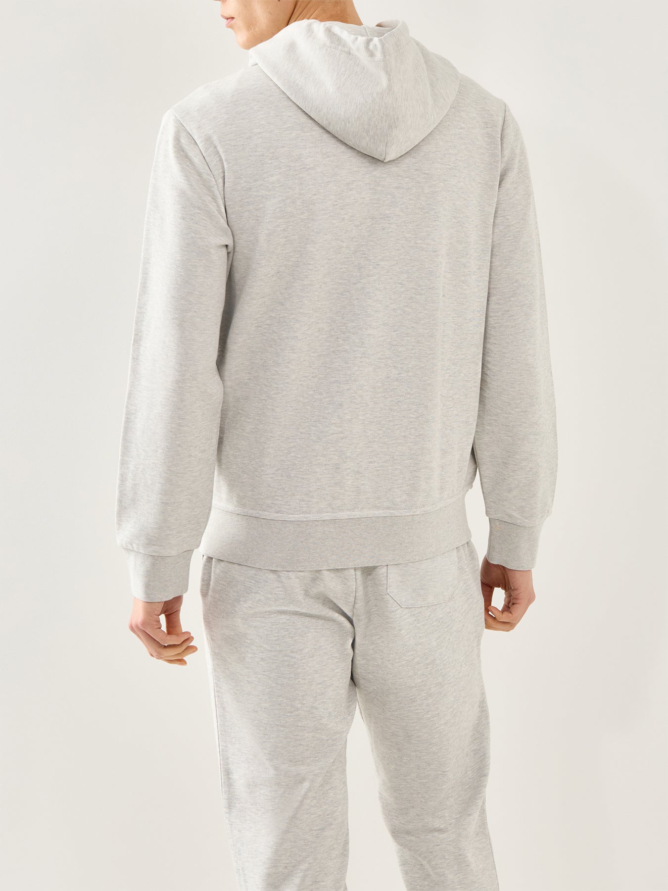 Double Knit Zip Up Hoodie Lt Sport Heather