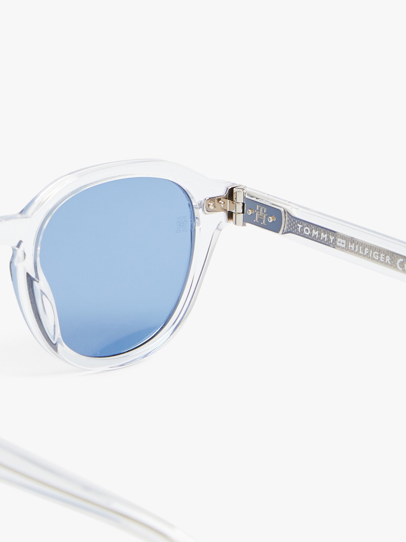 TH 1970S Mens Round Acetate Sunglasses