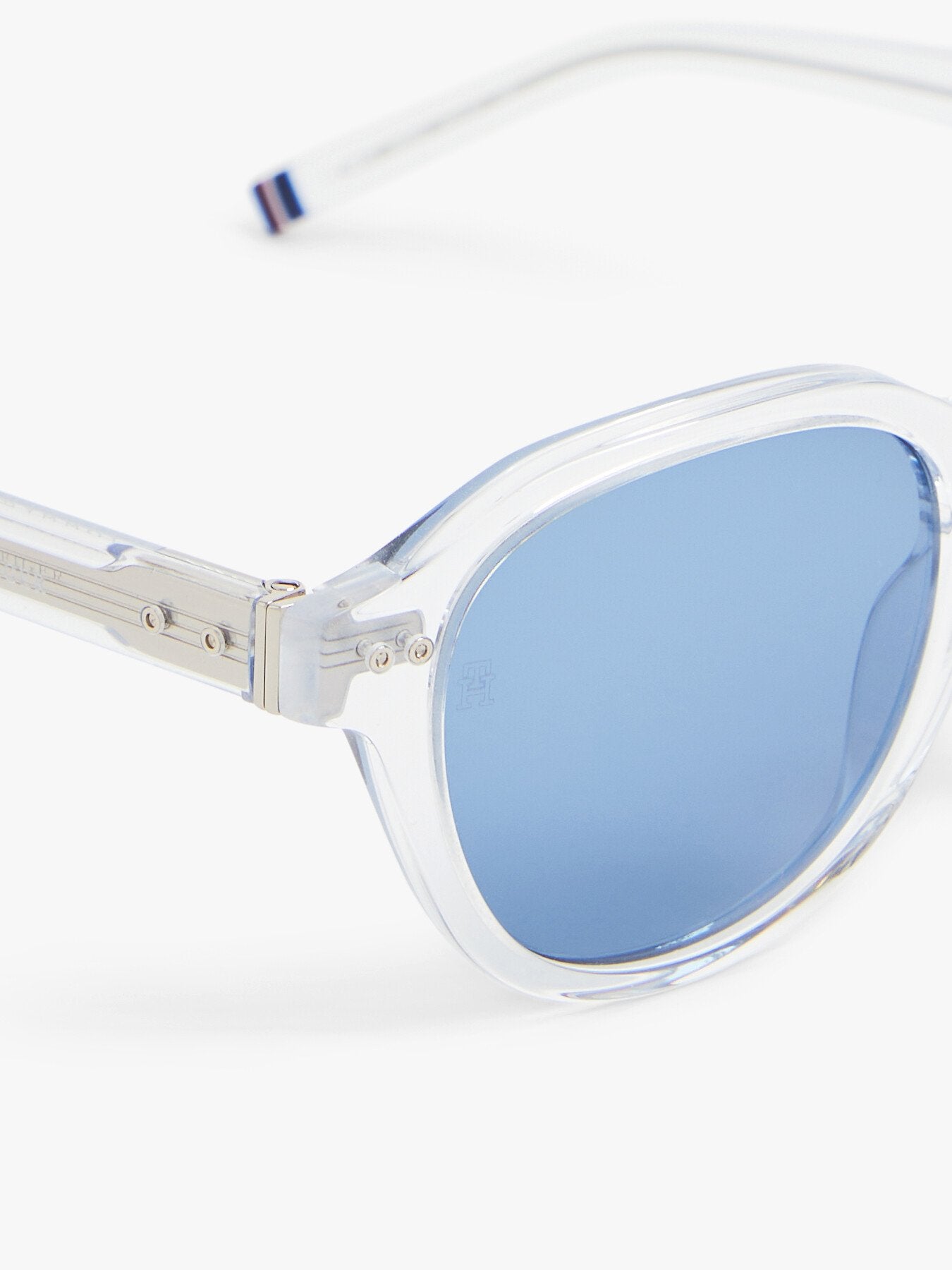 TH 1970S Mens Round Acetate Sunglasses
