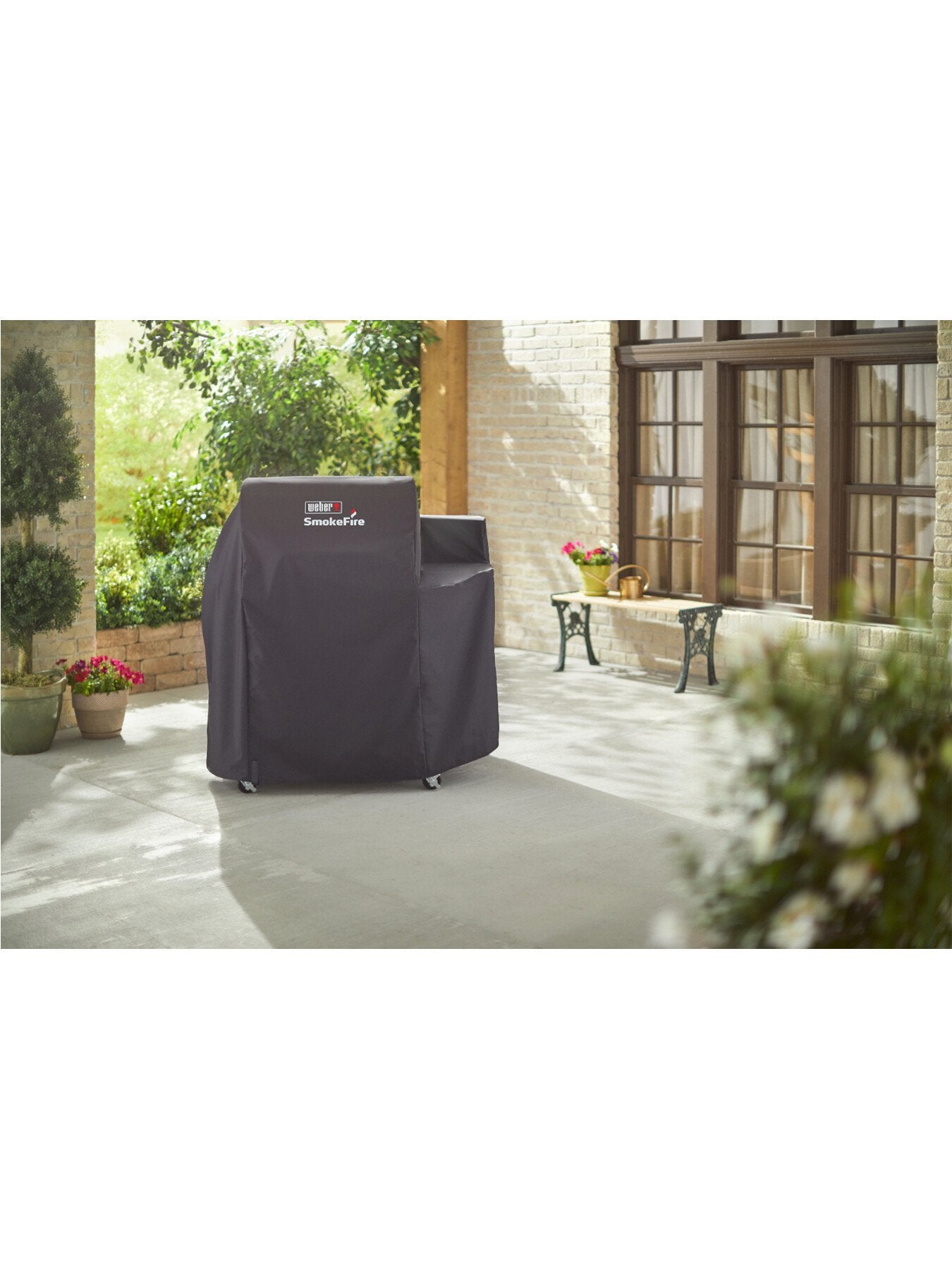 Grill Cover Smoke Fire 24