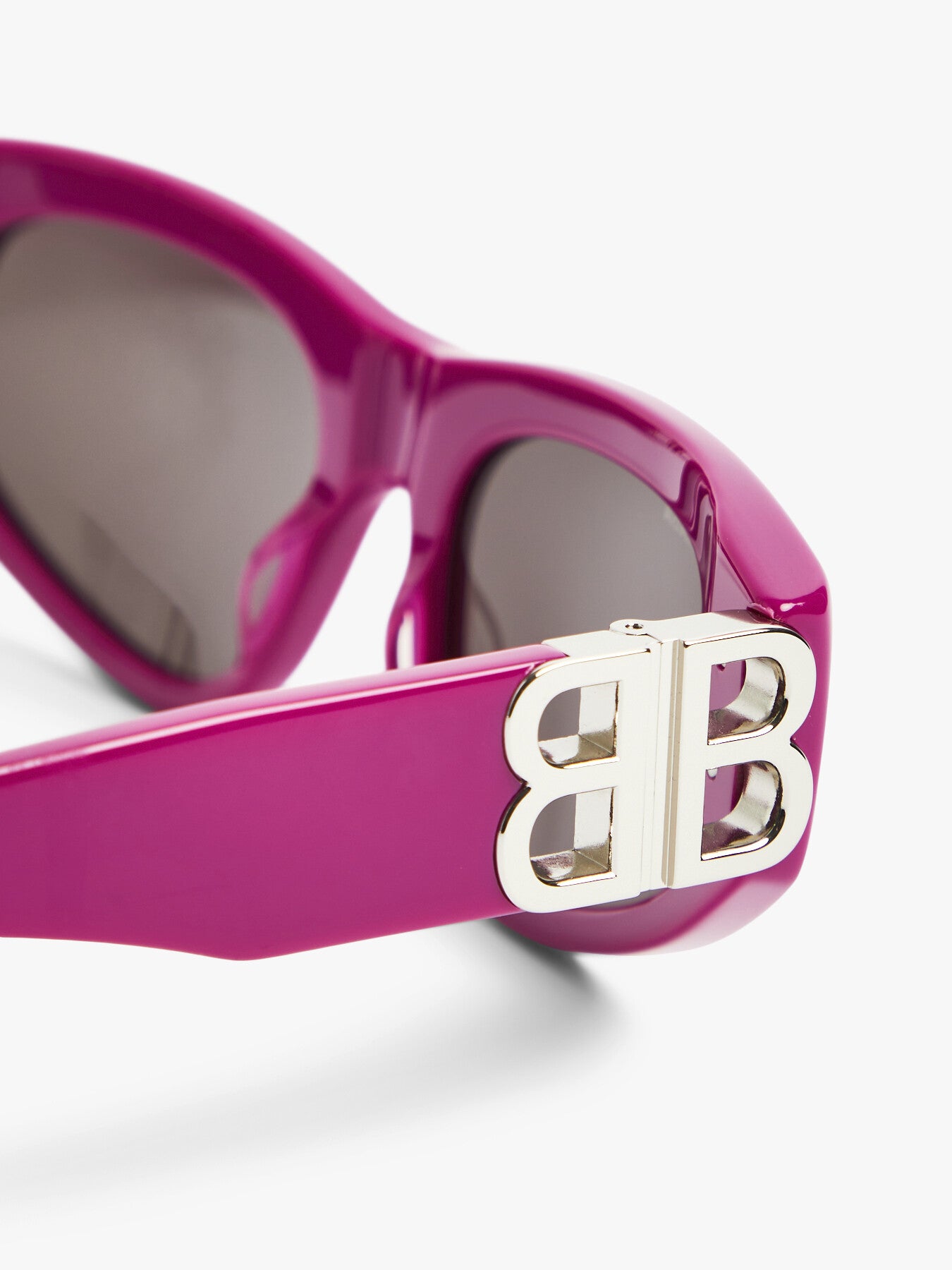 Wrap Around Acetate Logo Arm Acetate Sunglasses