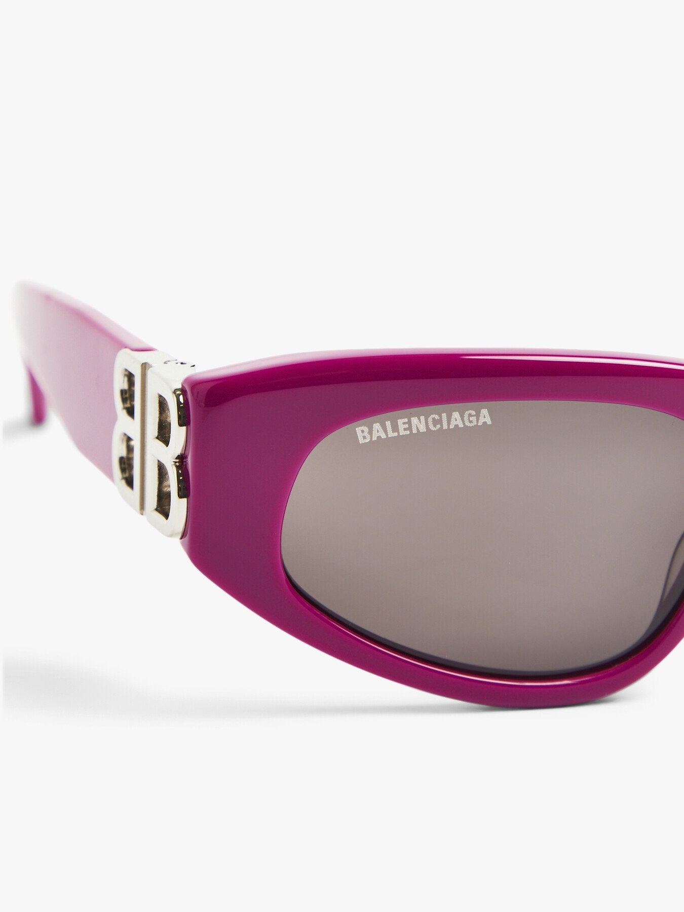 Wrap Around Acetate Logo Arm Acetate Sunglasses
