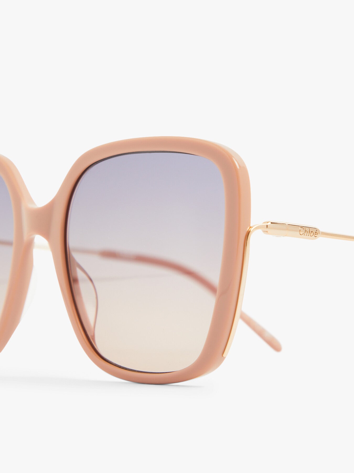 Square Acetate and Metal Sunglasses
