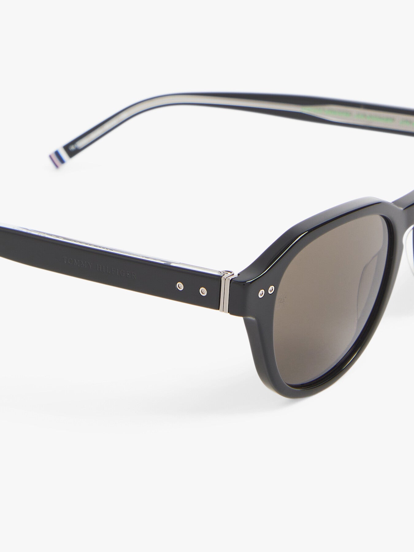 TH 1970S Mens Round Acetate Sunglasses