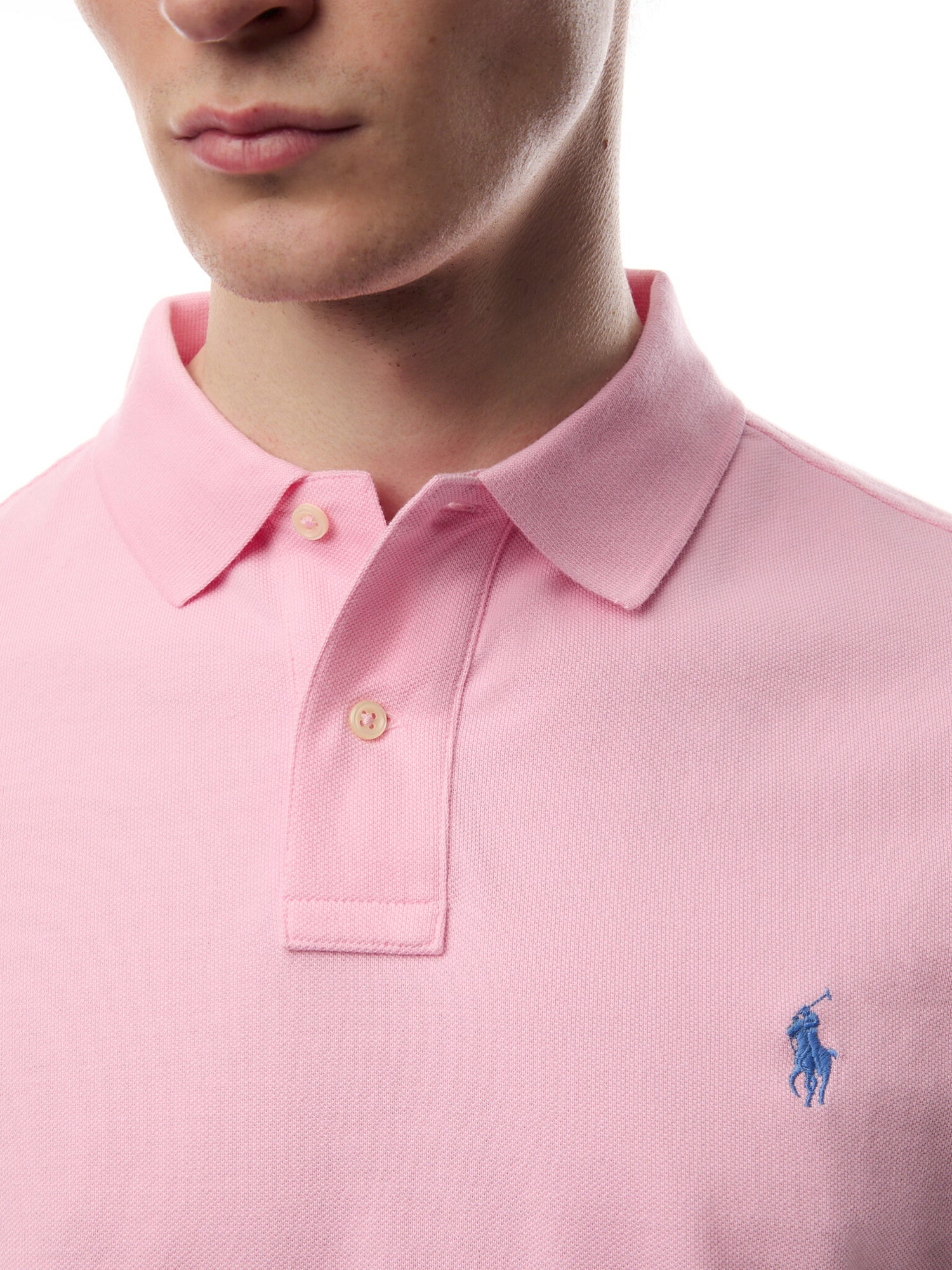 Custom Slim Fit Mesh Polo Shirt