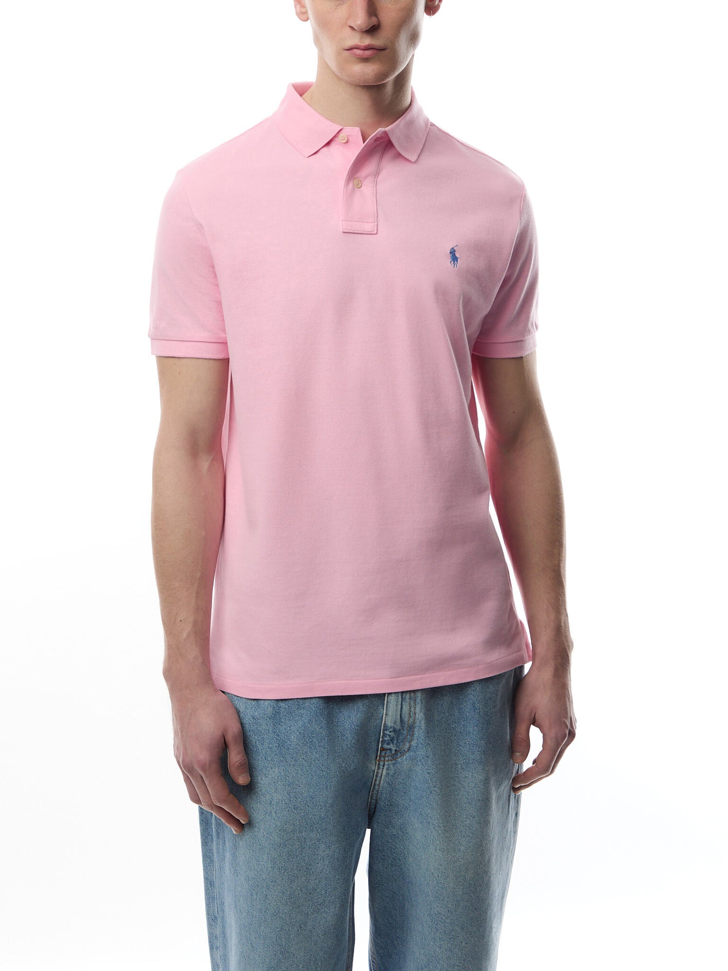 Custom Slim Fit Mesh Polo Shirt