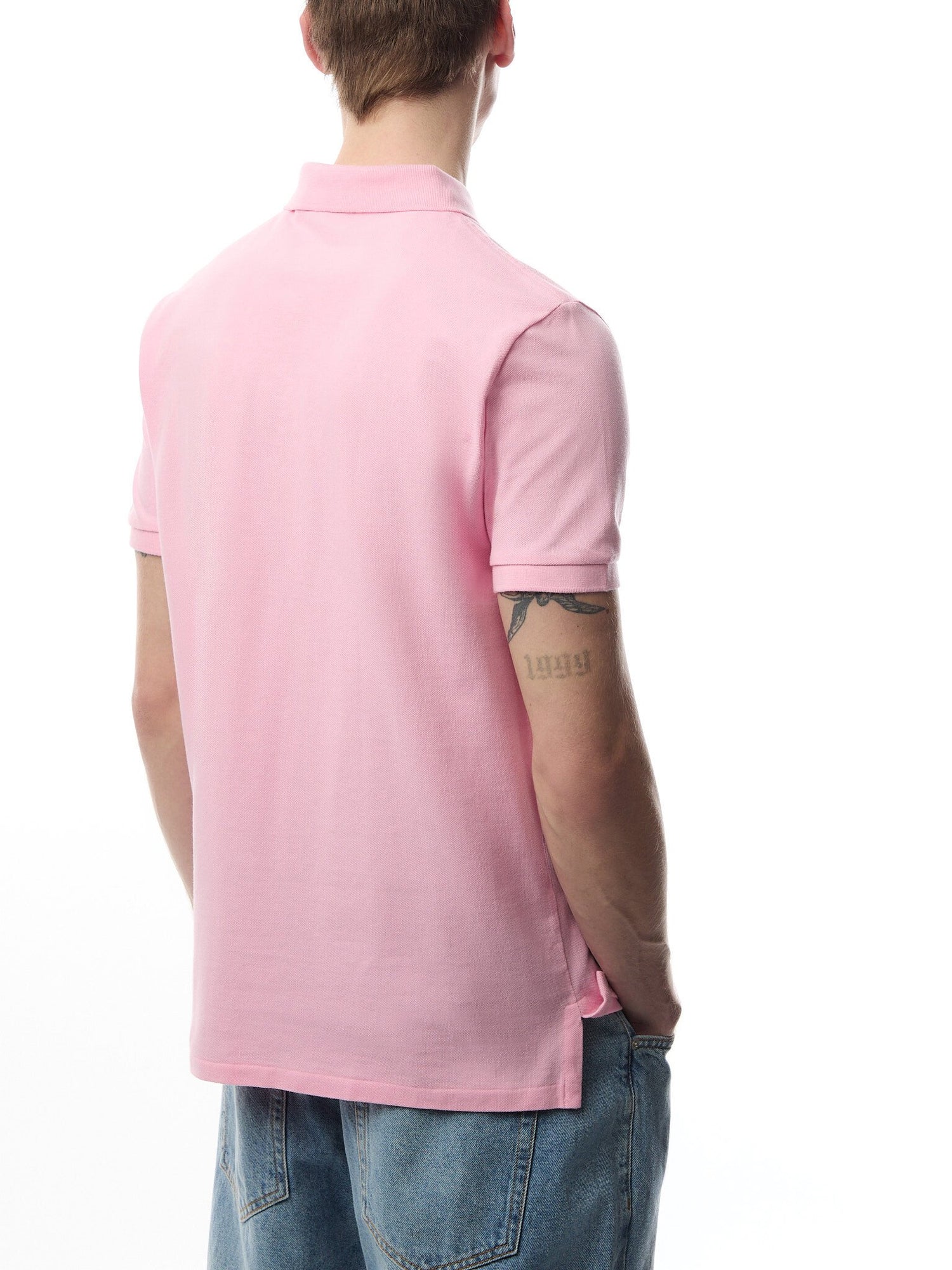 Custom Slim Fit Mesh Polo Shirt