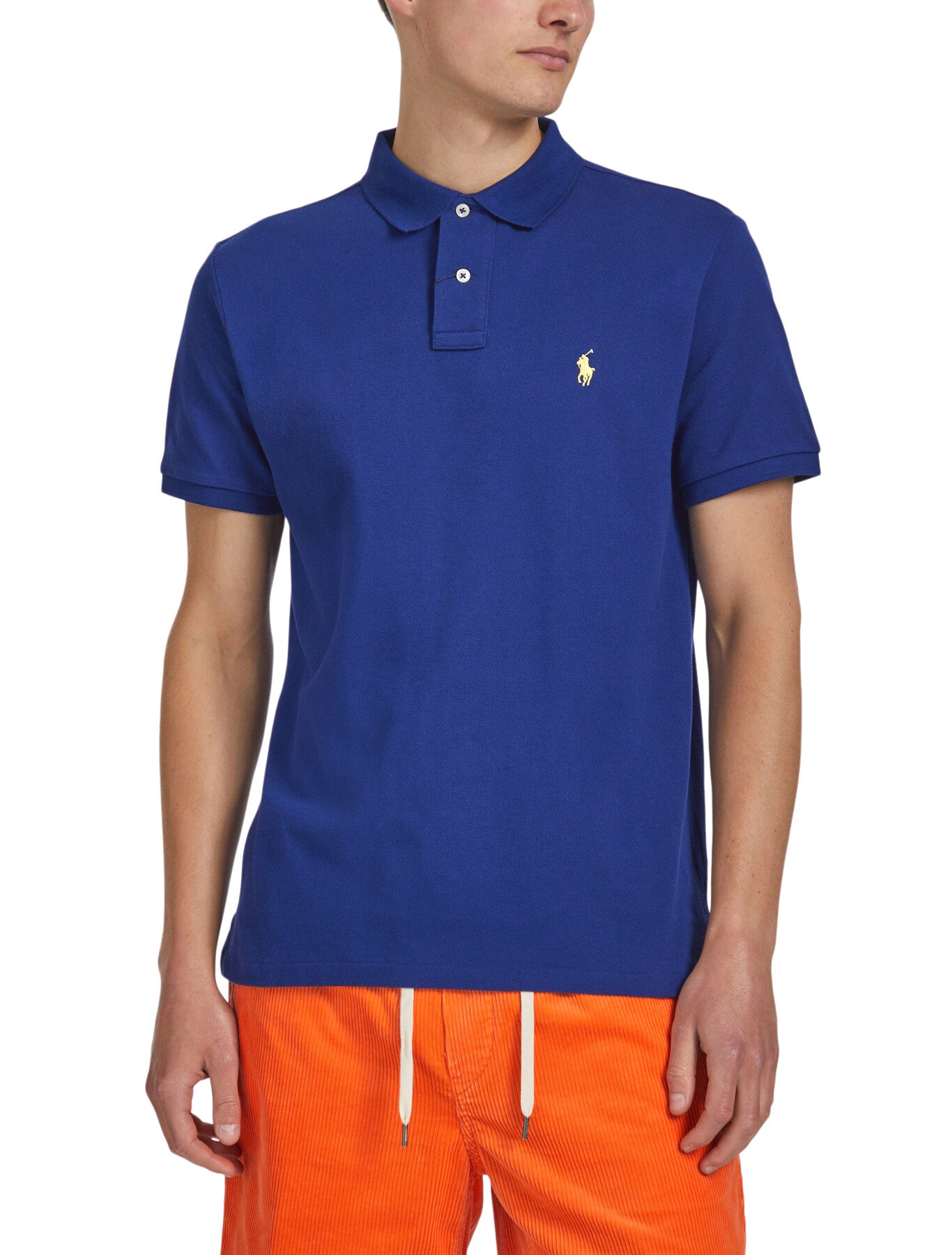 Custom Slim Fit Mesh Polo Shirt
