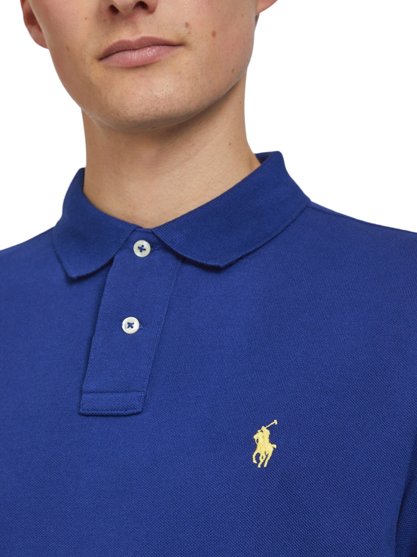 Custom Slim Fit Mesh Polo Shirt