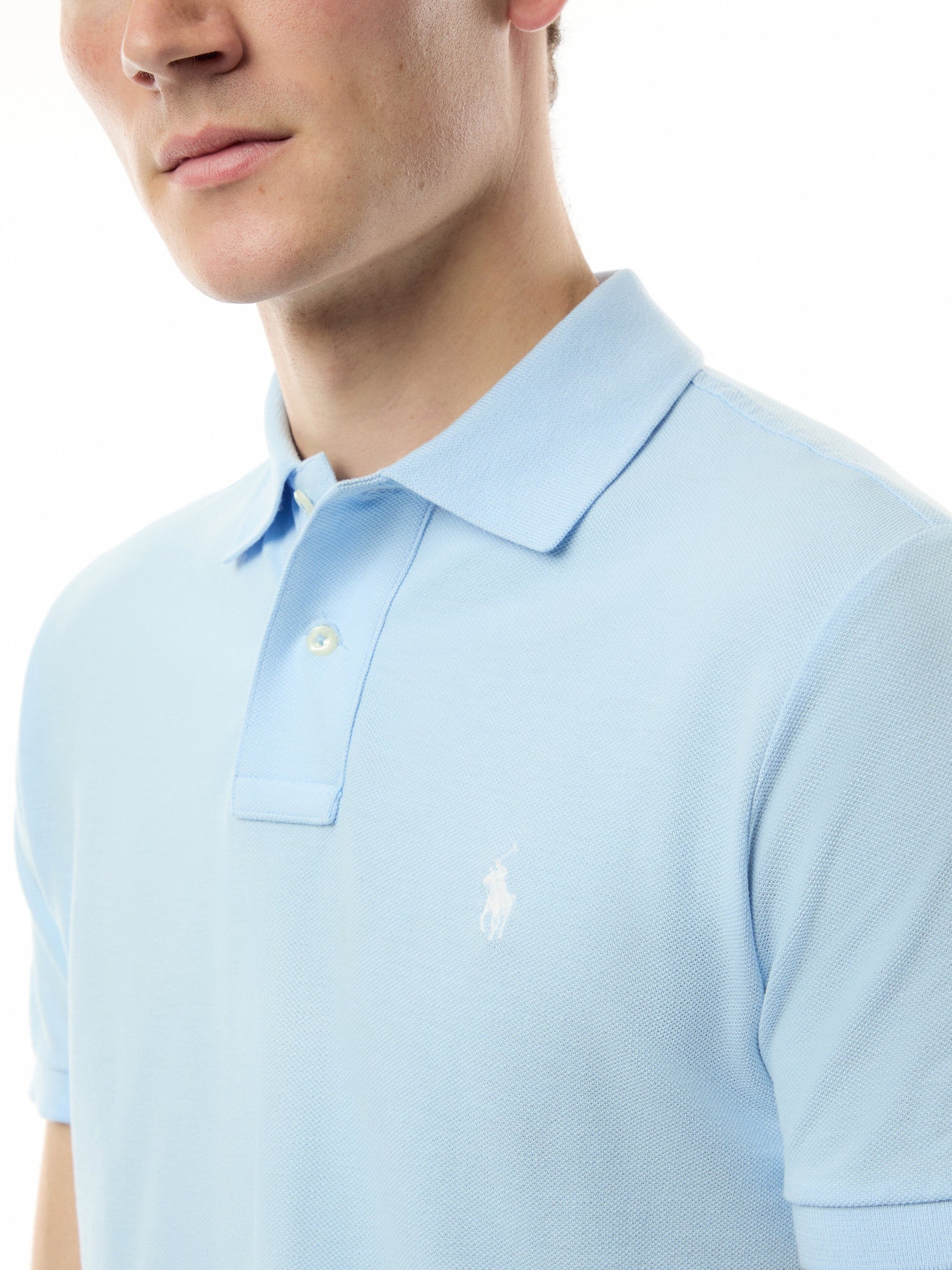 Custom Slim Fit Mesh Polo Shirt