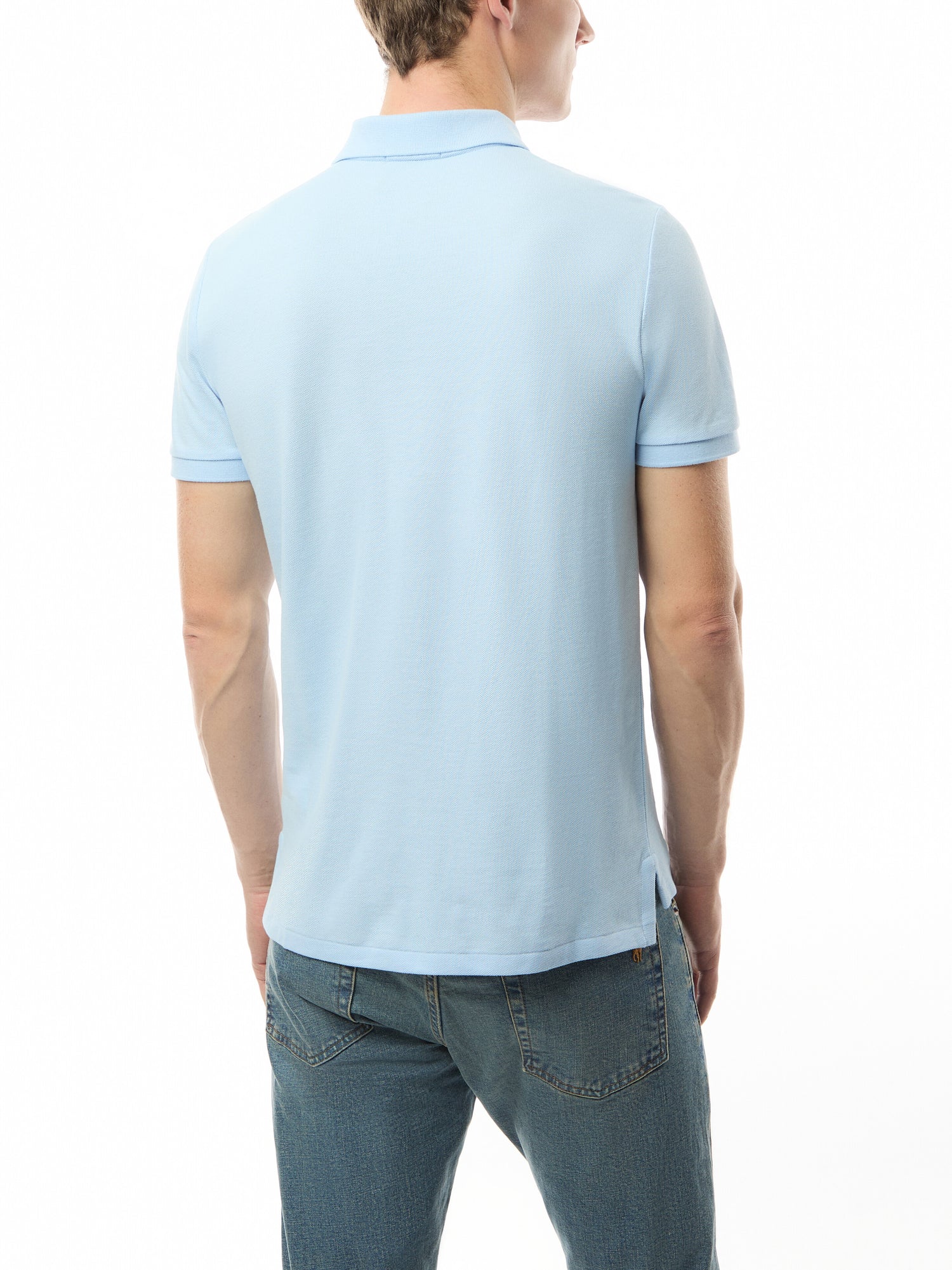 Custom Slim Fit Mesh Polo Shirt