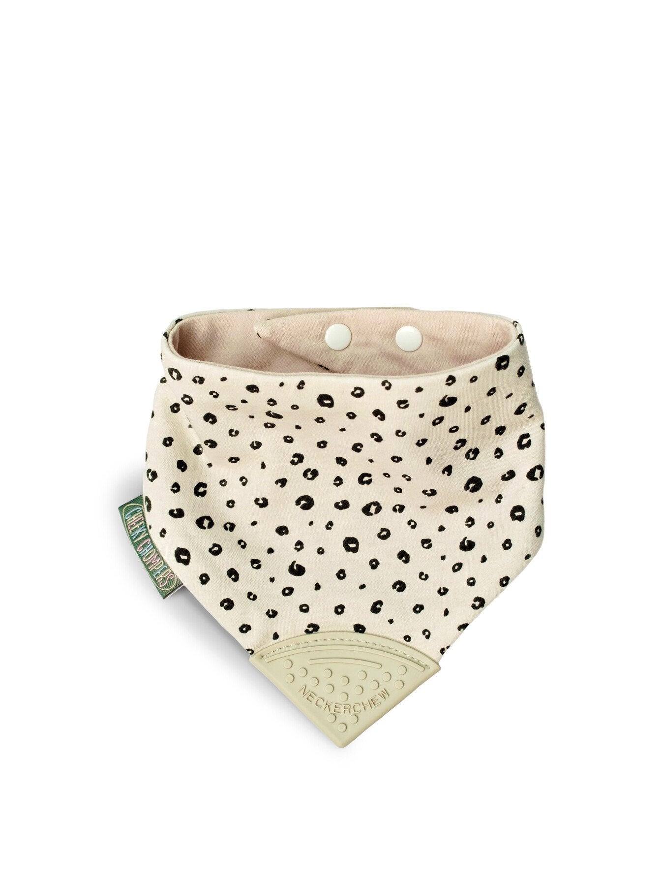 Cheeky Chompers Teething Dribble Bib Leopard Spots