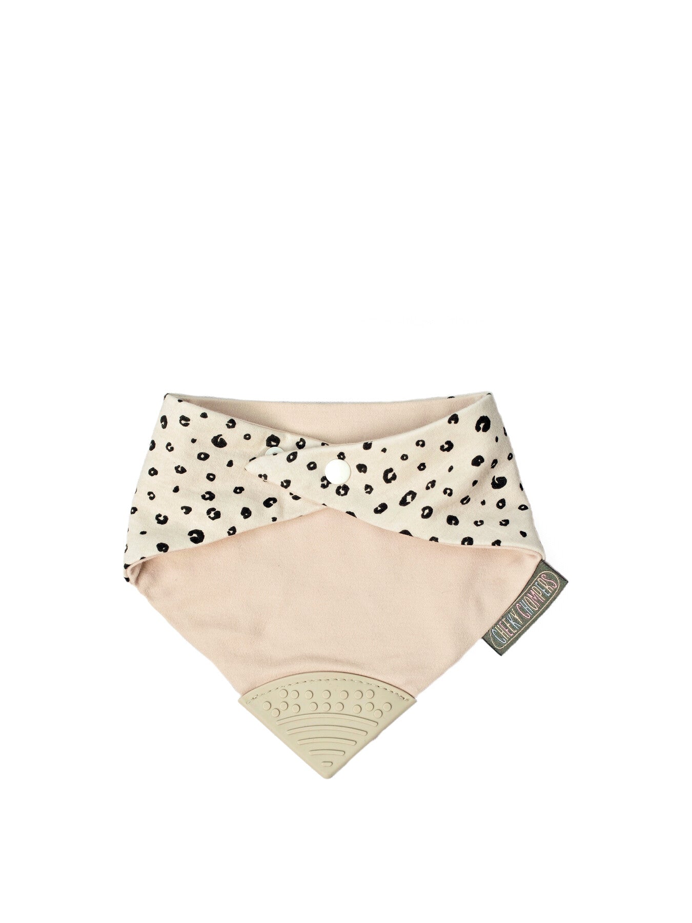 Cheeky Chompers Teething Dribble Bib Leopard Spots