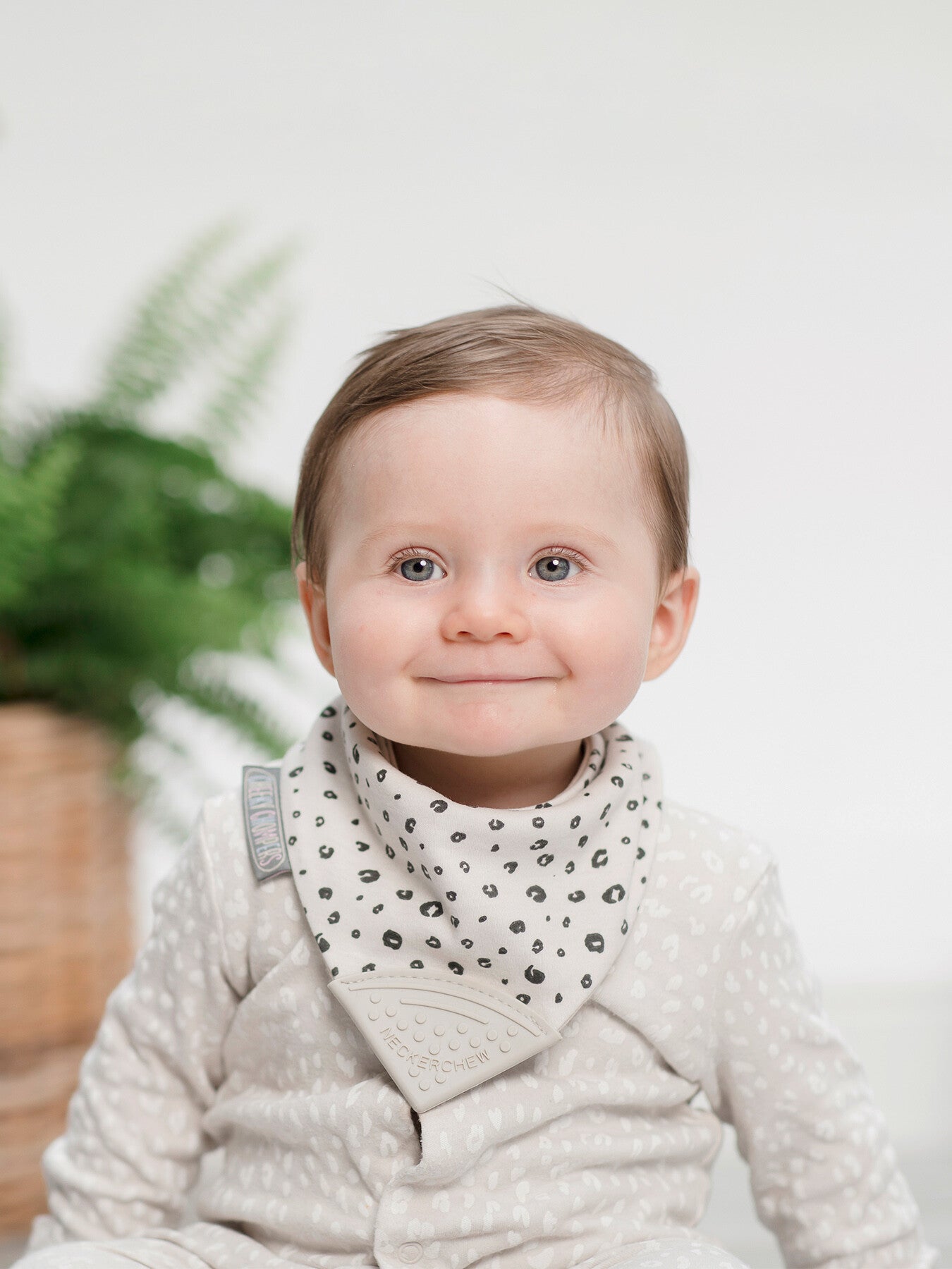 Cheeky Chompers Teething Dribble Bib Leopard Spots