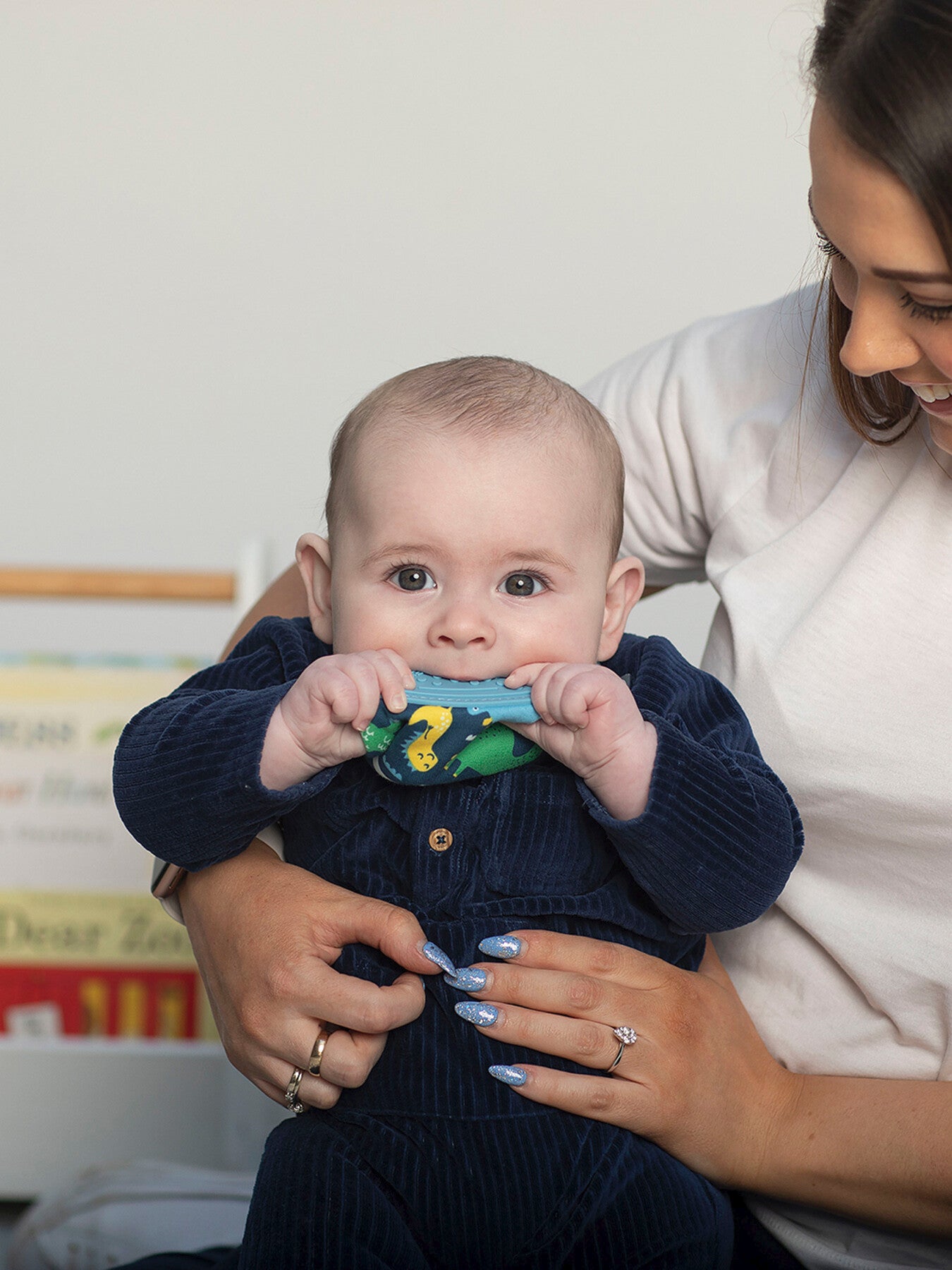 Cheeky Chompers Teething Dribble Bib Baby Dino