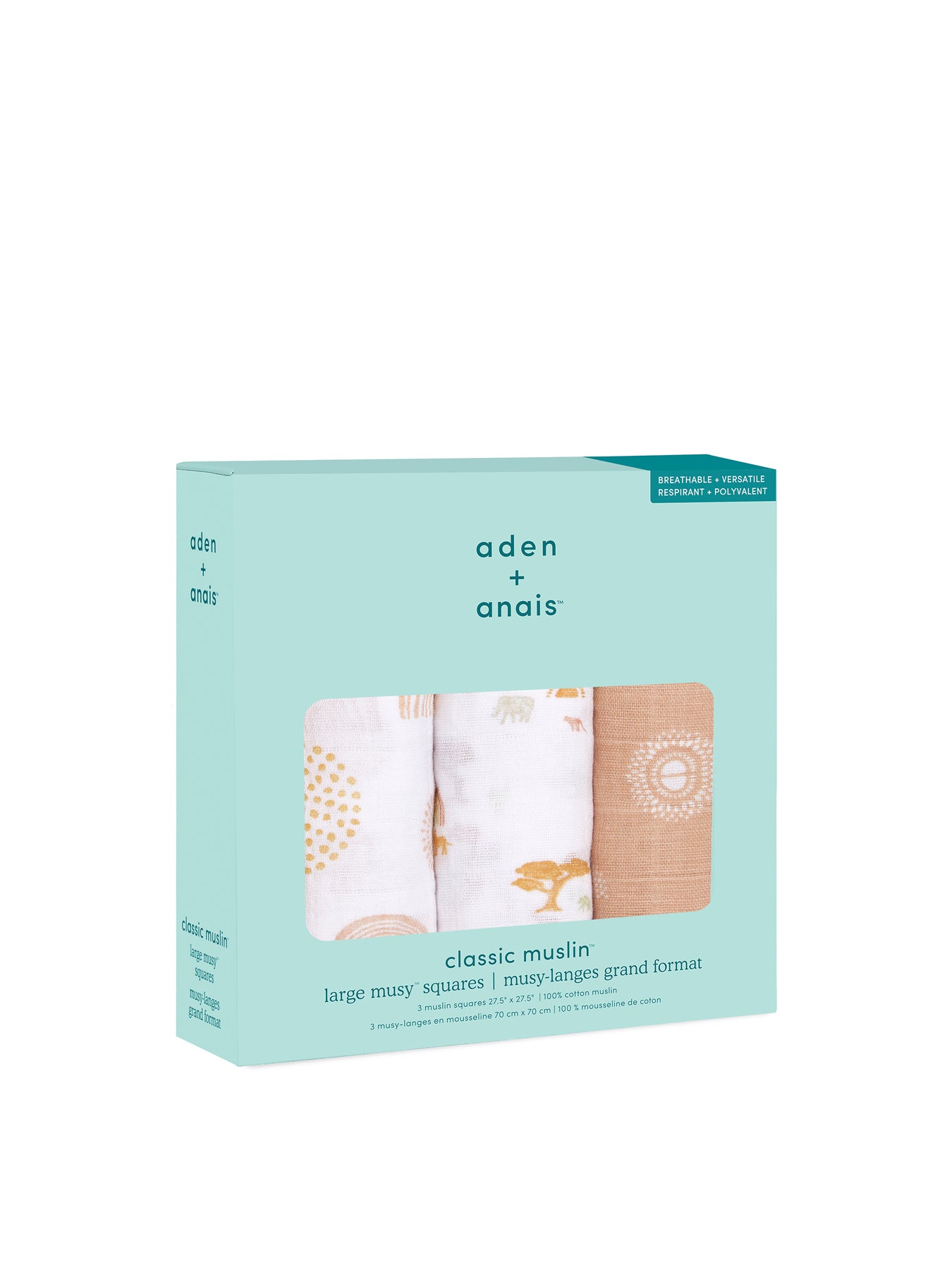 Mutli 3 Pack Cotton Safari Babes Washcloth