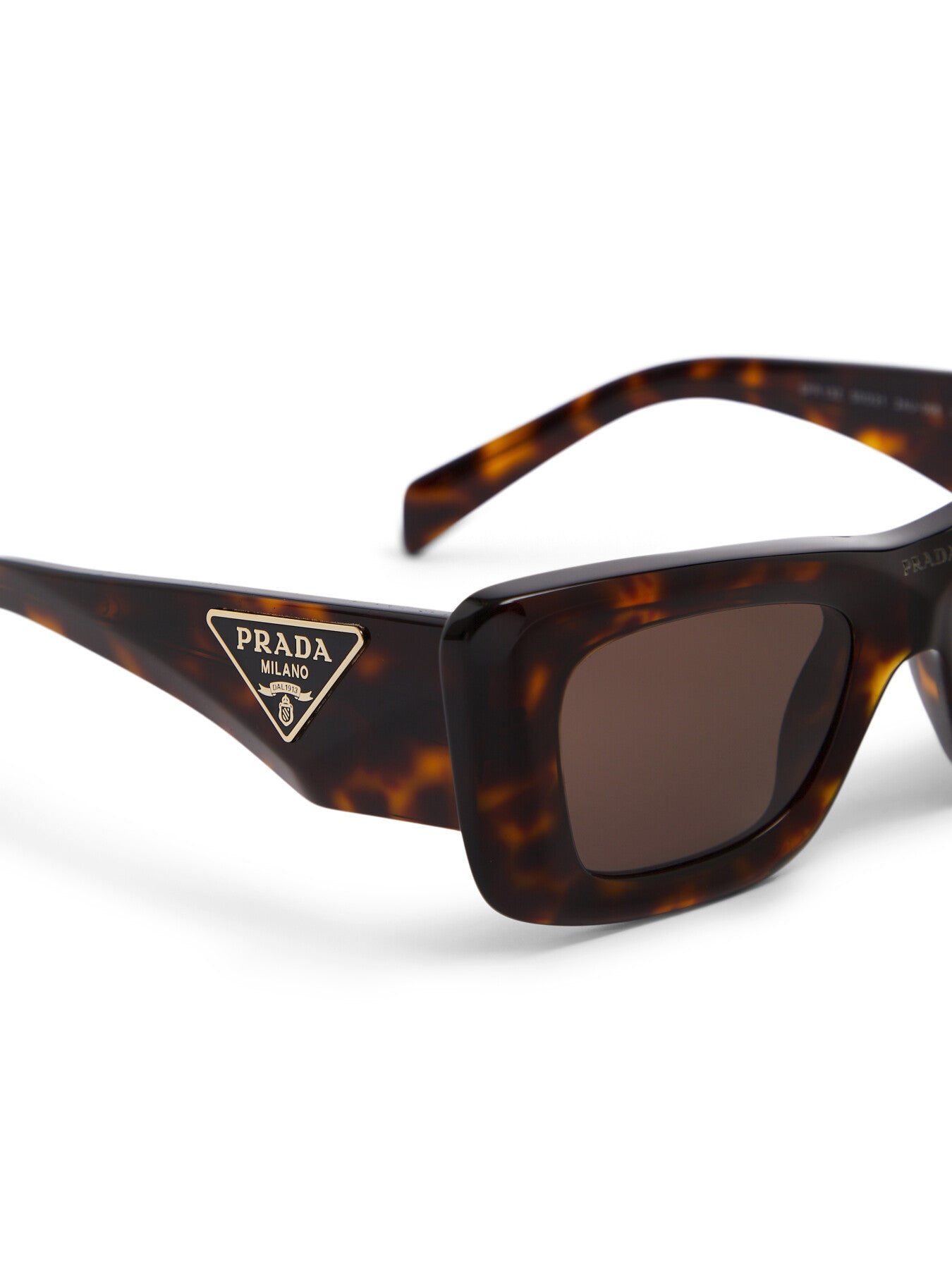 PR 13ZS Rectangular Geometric Acetate Sunglasses