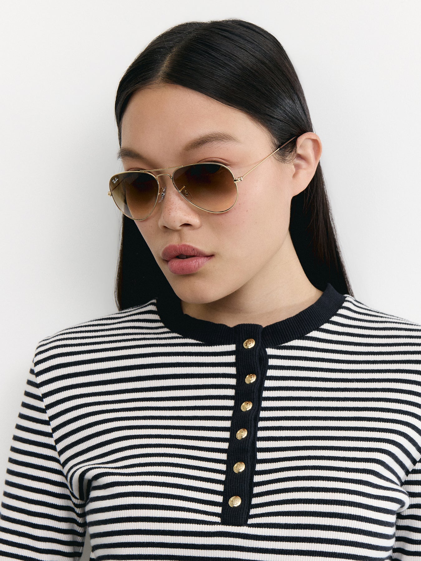 RB3025 Aviator Large Metal Sunglasses