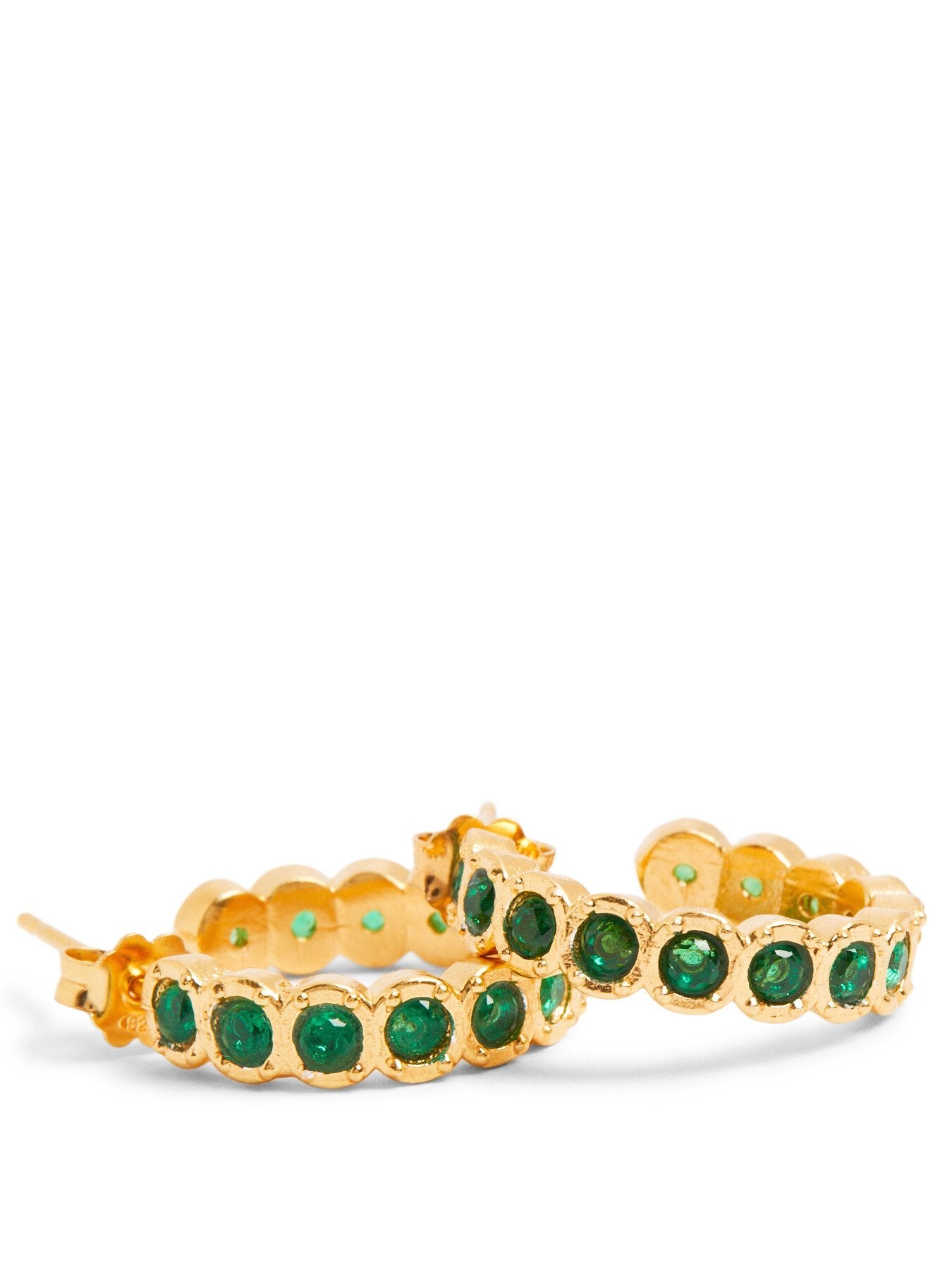 Green Etruria Mini Hoops