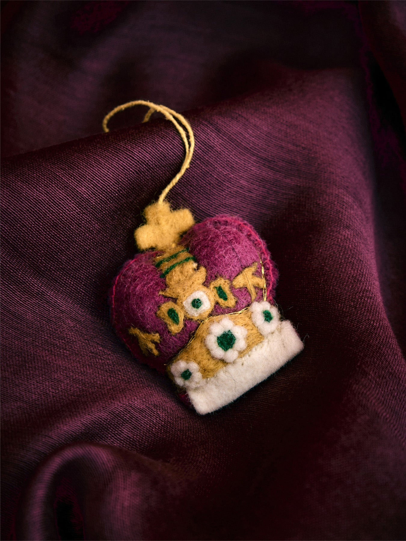 King Charles III Crown Christmas Tree Hanging Decoration