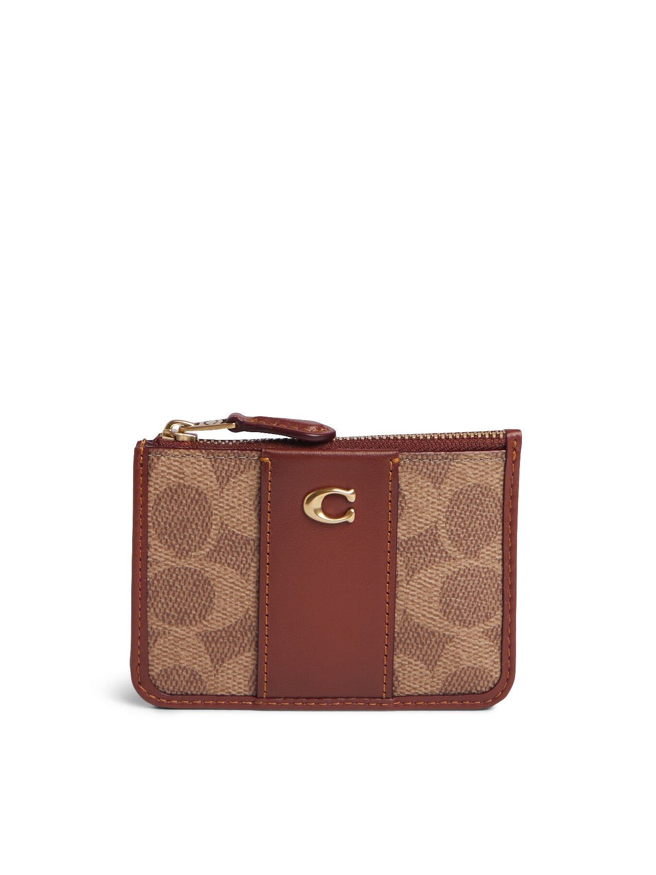 Mini Skinny Id Case Tan Rust