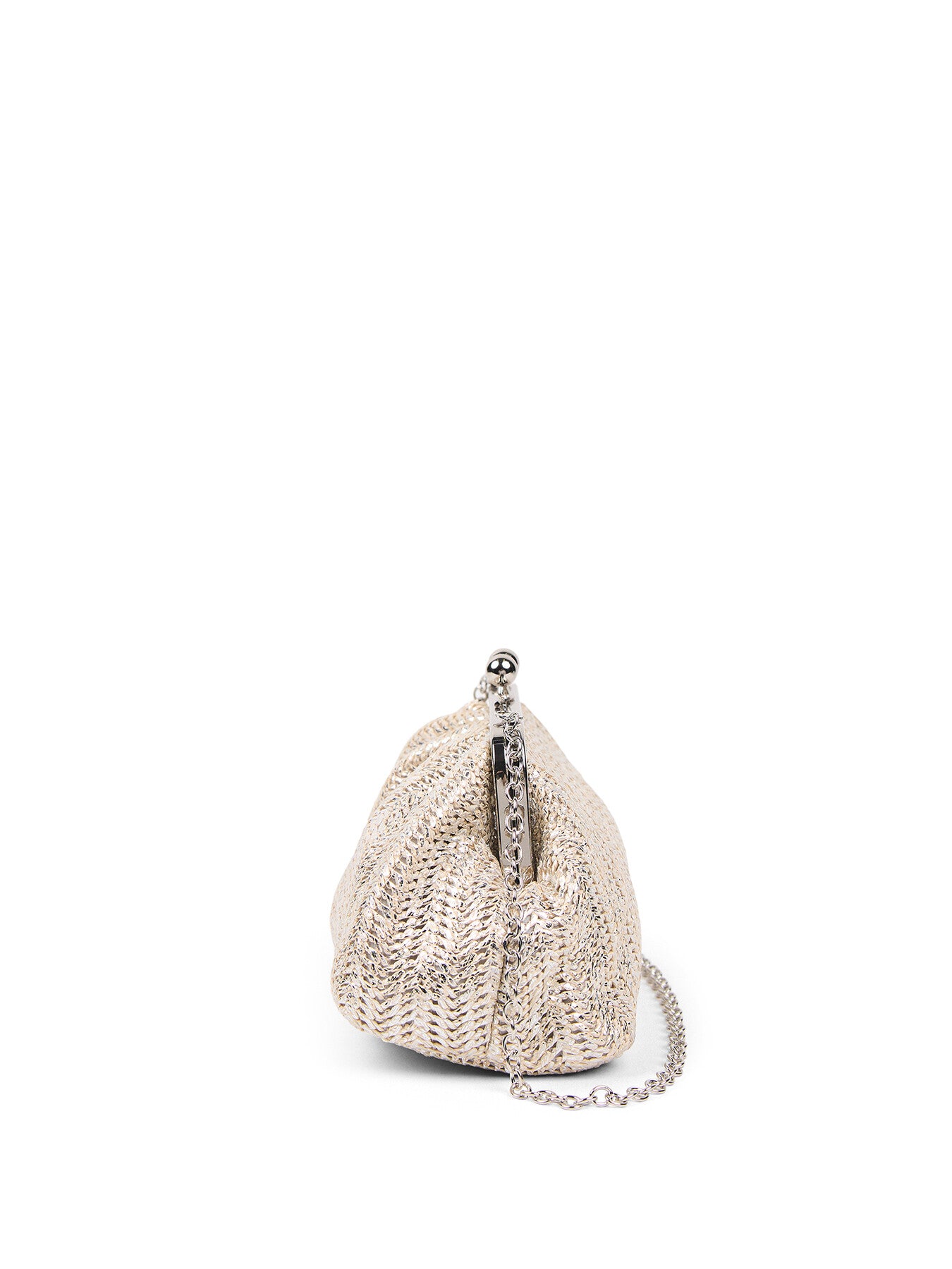 Top Clip Small Clutch with Chain