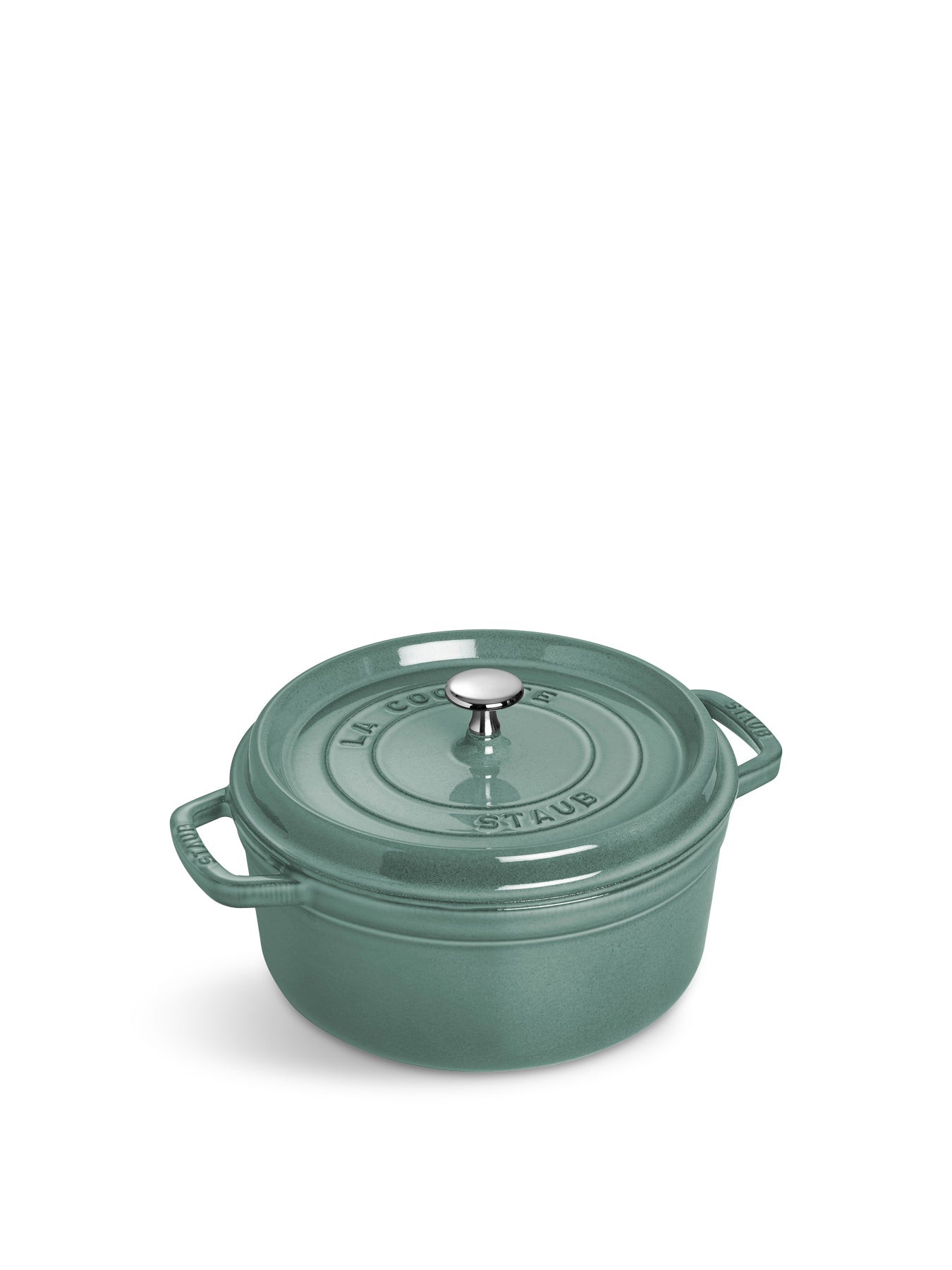 Round Cast Iron Cocotte Eucalyptus 26cm
