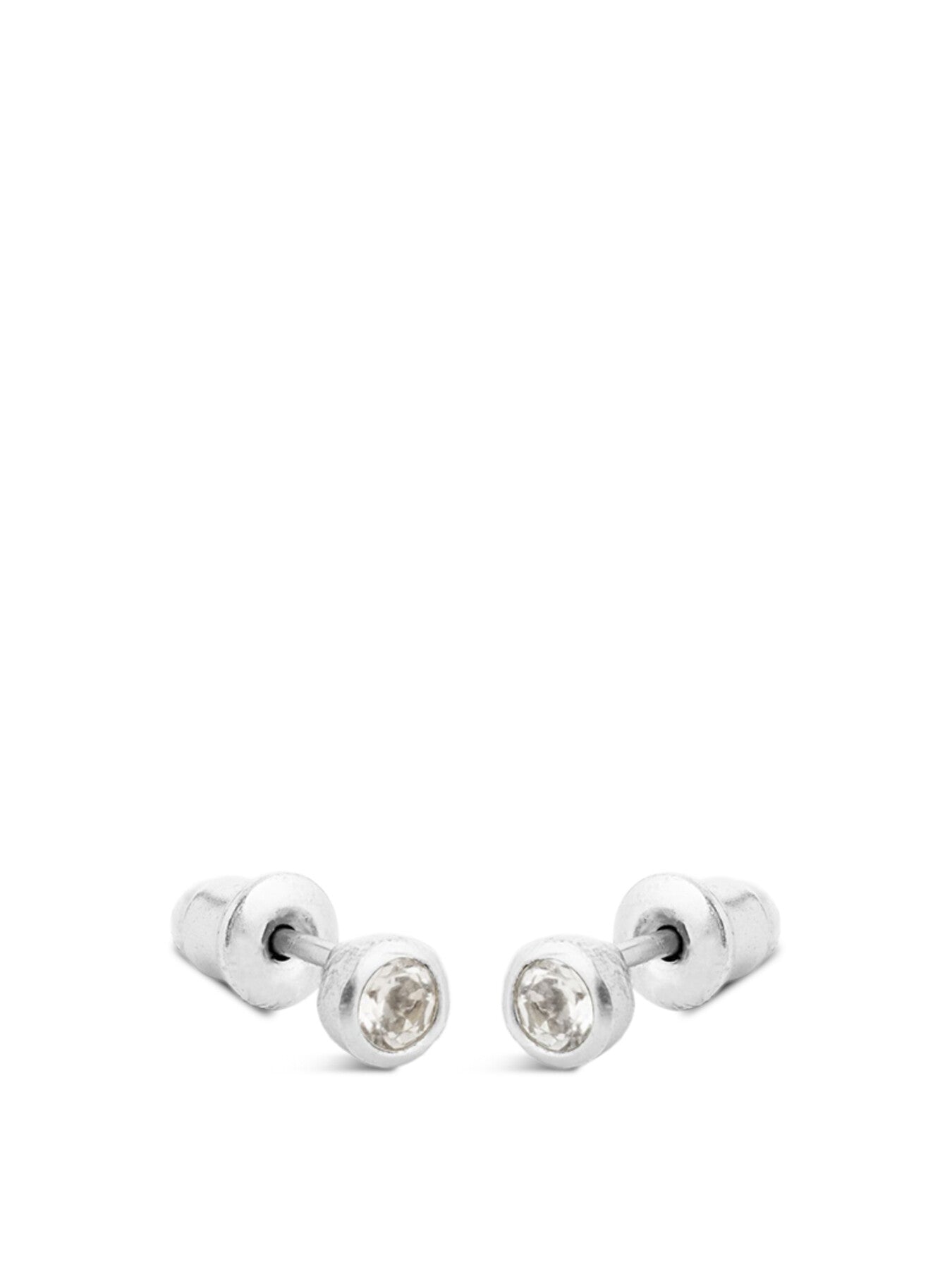 White Topaz Stud Earrings