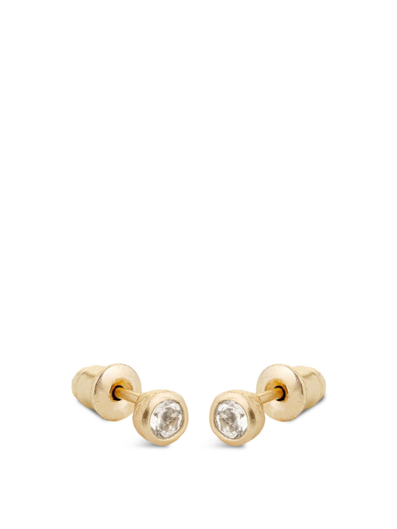 White Topaz Stud Earrings