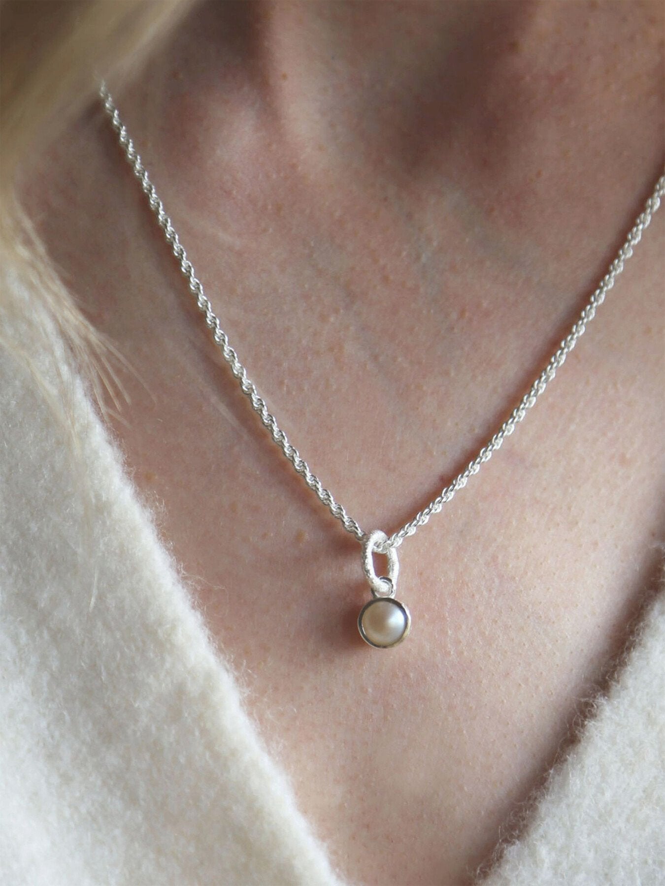 Pearl Birthstone Necklace