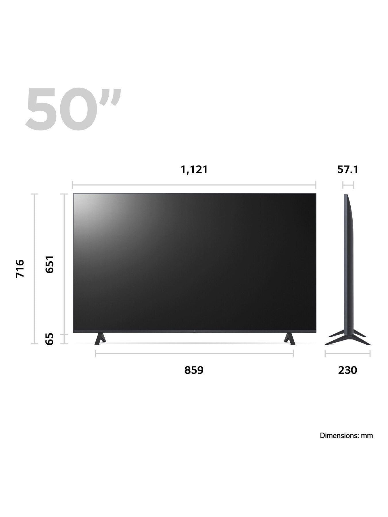 UR78 LED 50 Inch 4K Ultra HD HDR Smart TV 2023