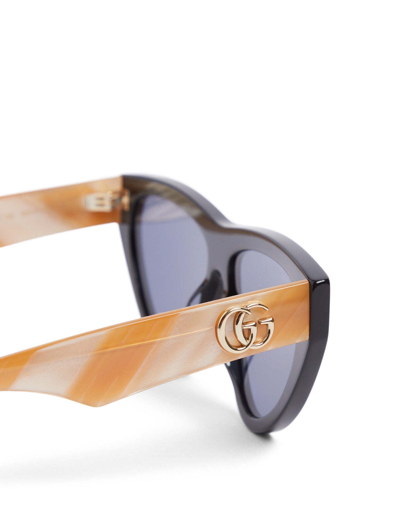 GG1333S Cat Eye Contrast Arm Black Acetate Sunglasses