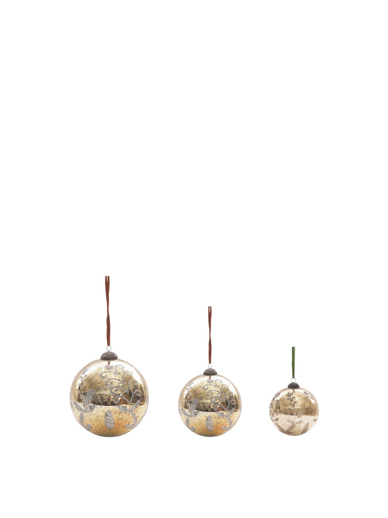 Giant Antique Bauble Medium Christmas Decoration 20cm