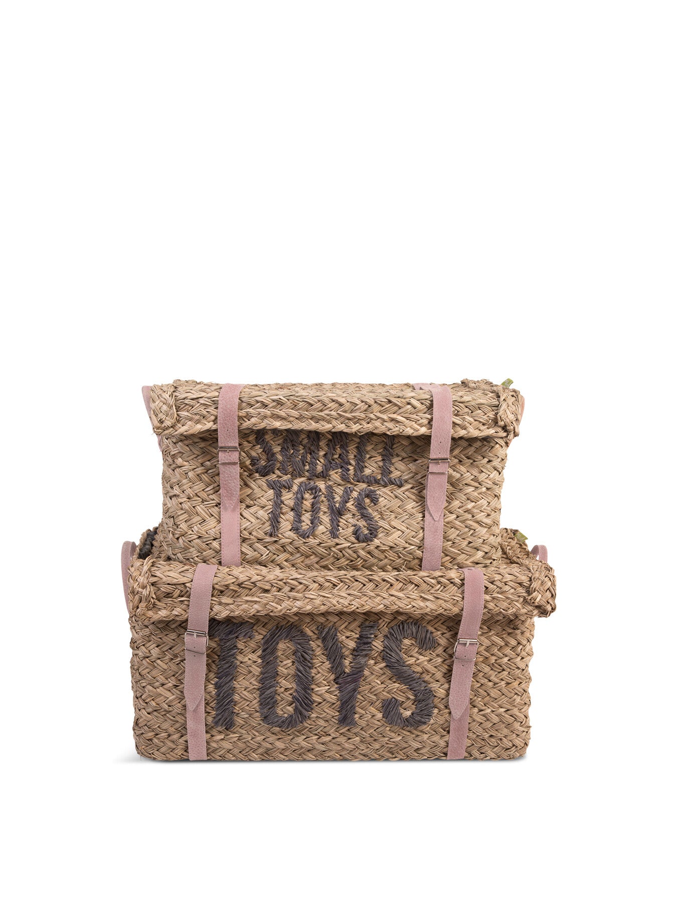 RATTAN STORAGE BASKET SET OF 2