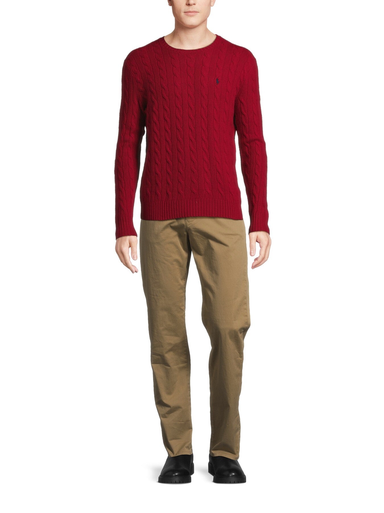Cable Knit Wool Cashmere Sweater